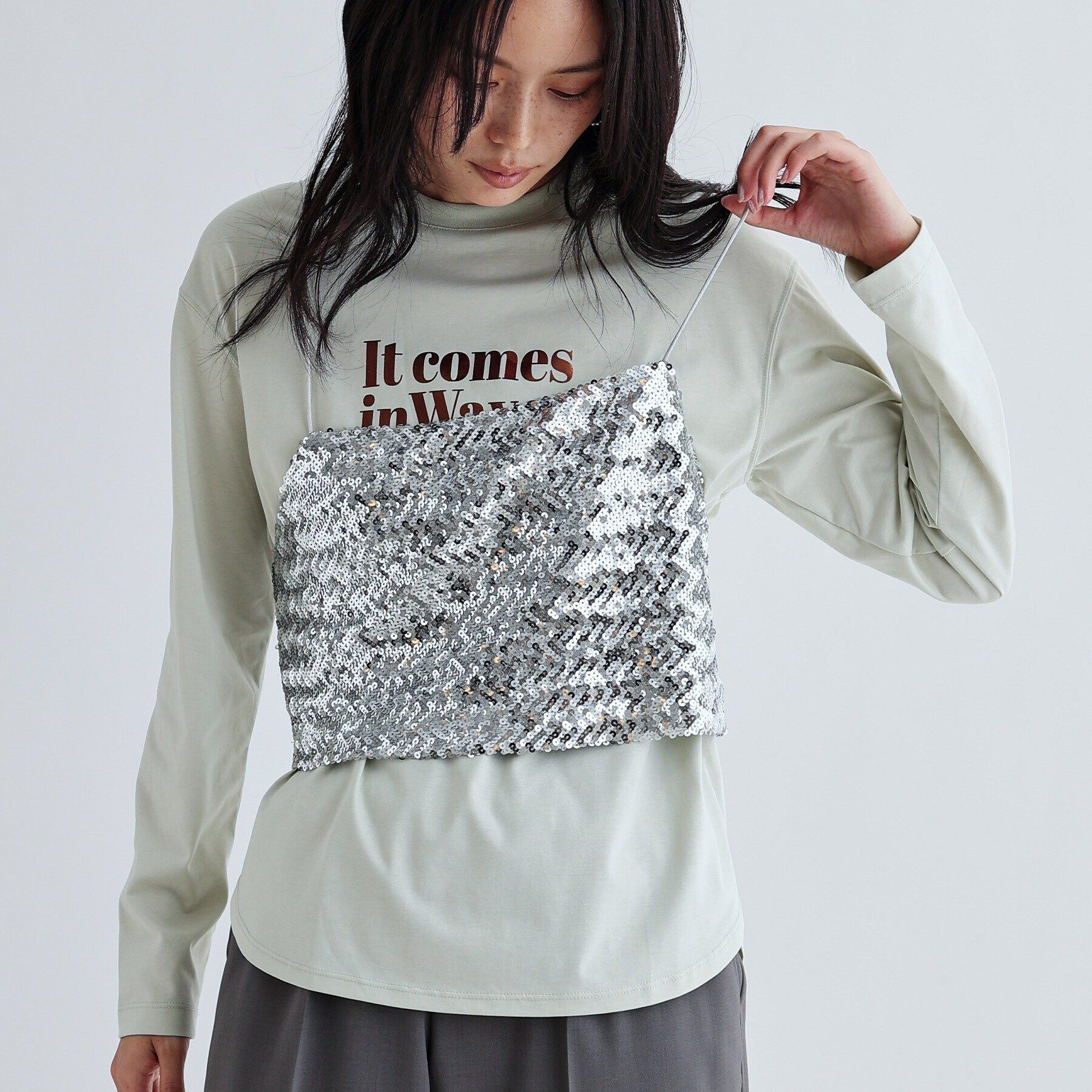 GALLEST「スパンコールビスチェ」|キャミソール|