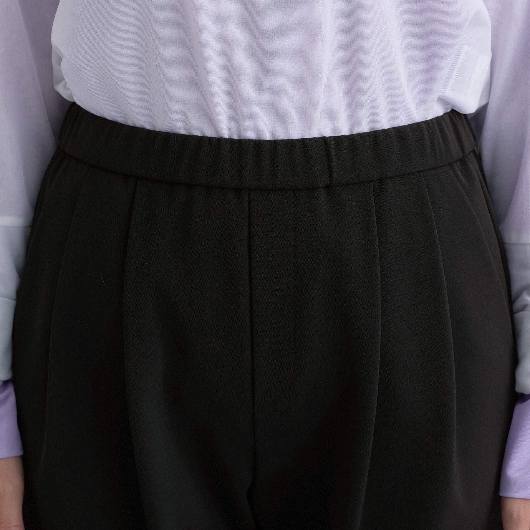 INDIVI「人気NO.1【褒められパンツ／高ストレッチ／ウエストゴム】タックテーパードパンツ」|その他|