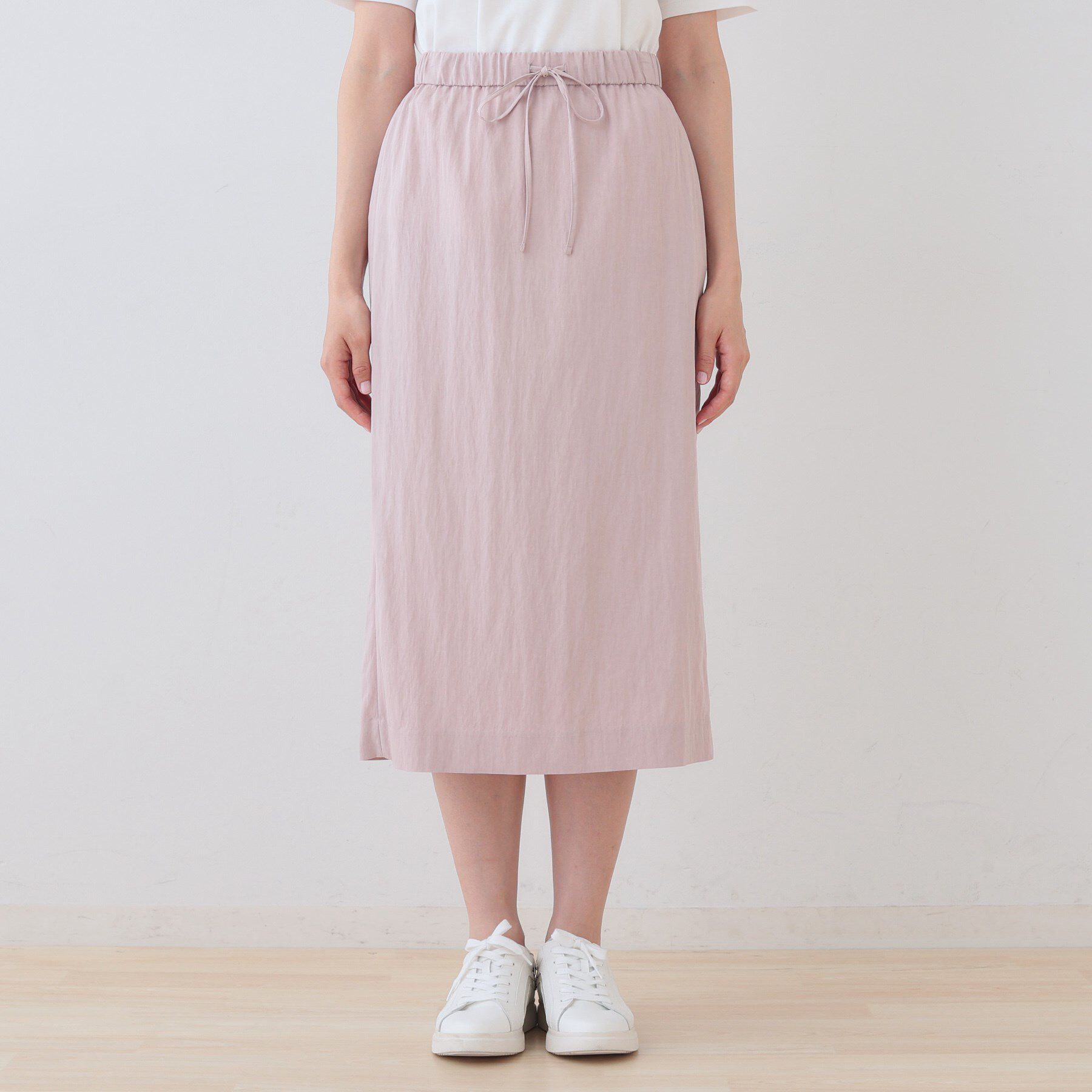 INDIVI「【シワになりにくい】コットンライクストレートスカート」|スカート|