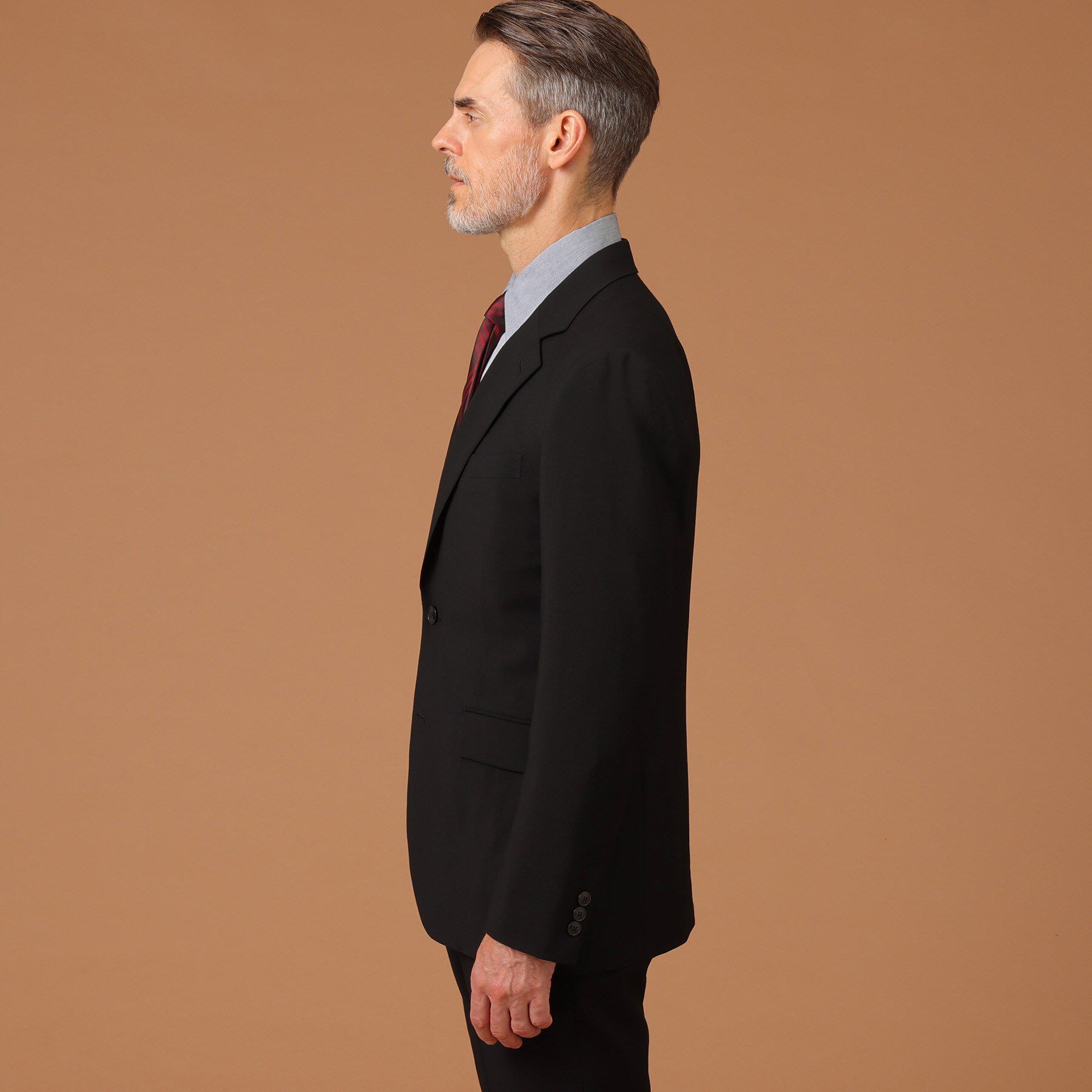 40CARATS&525「ディープブラック ジャケット」|テーラードジャケット|