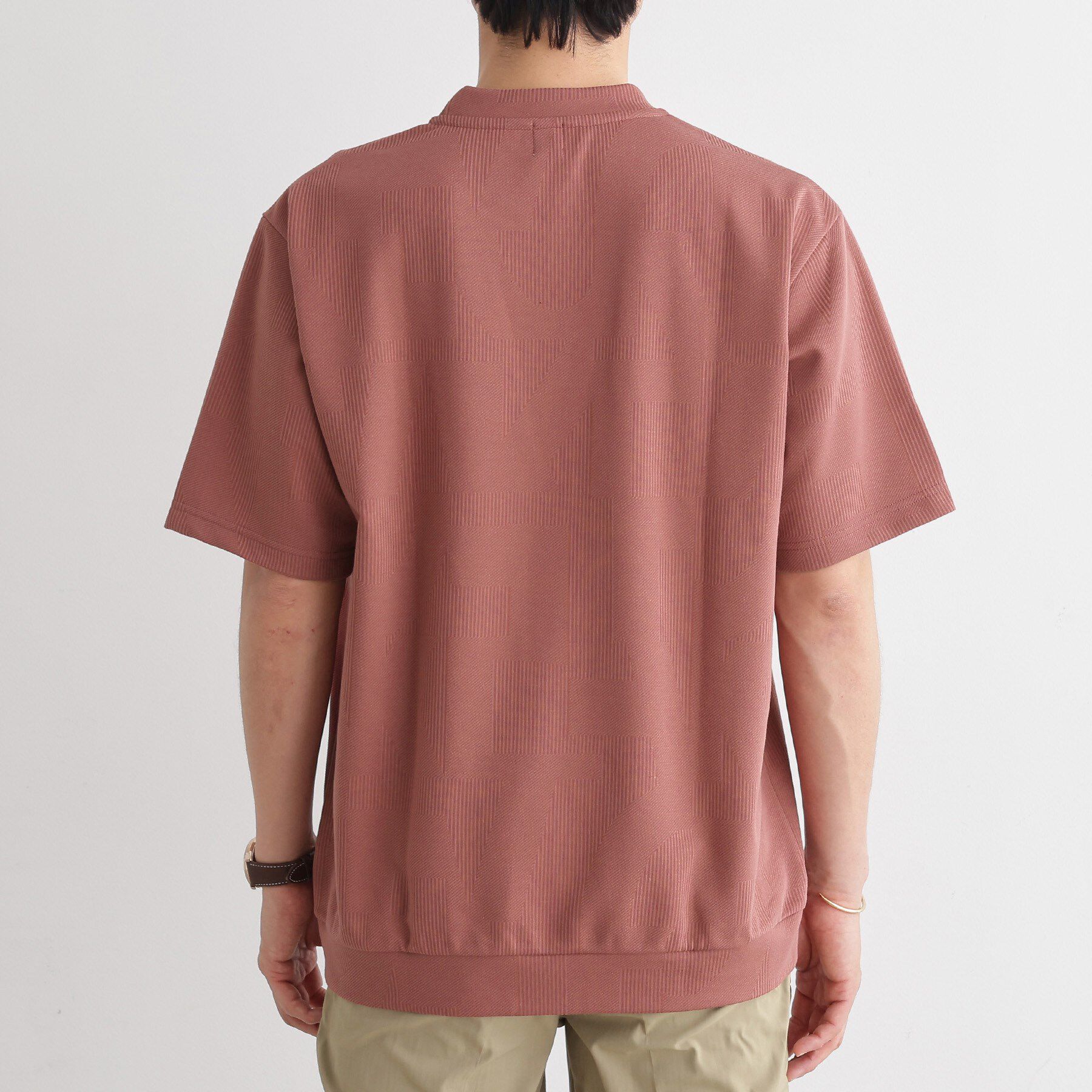 TAKEO KIKUCHI「【尾州ファブリック】 スライドパズル柄 ポンチ プルオーバー」|Tシャツ・カットソー|