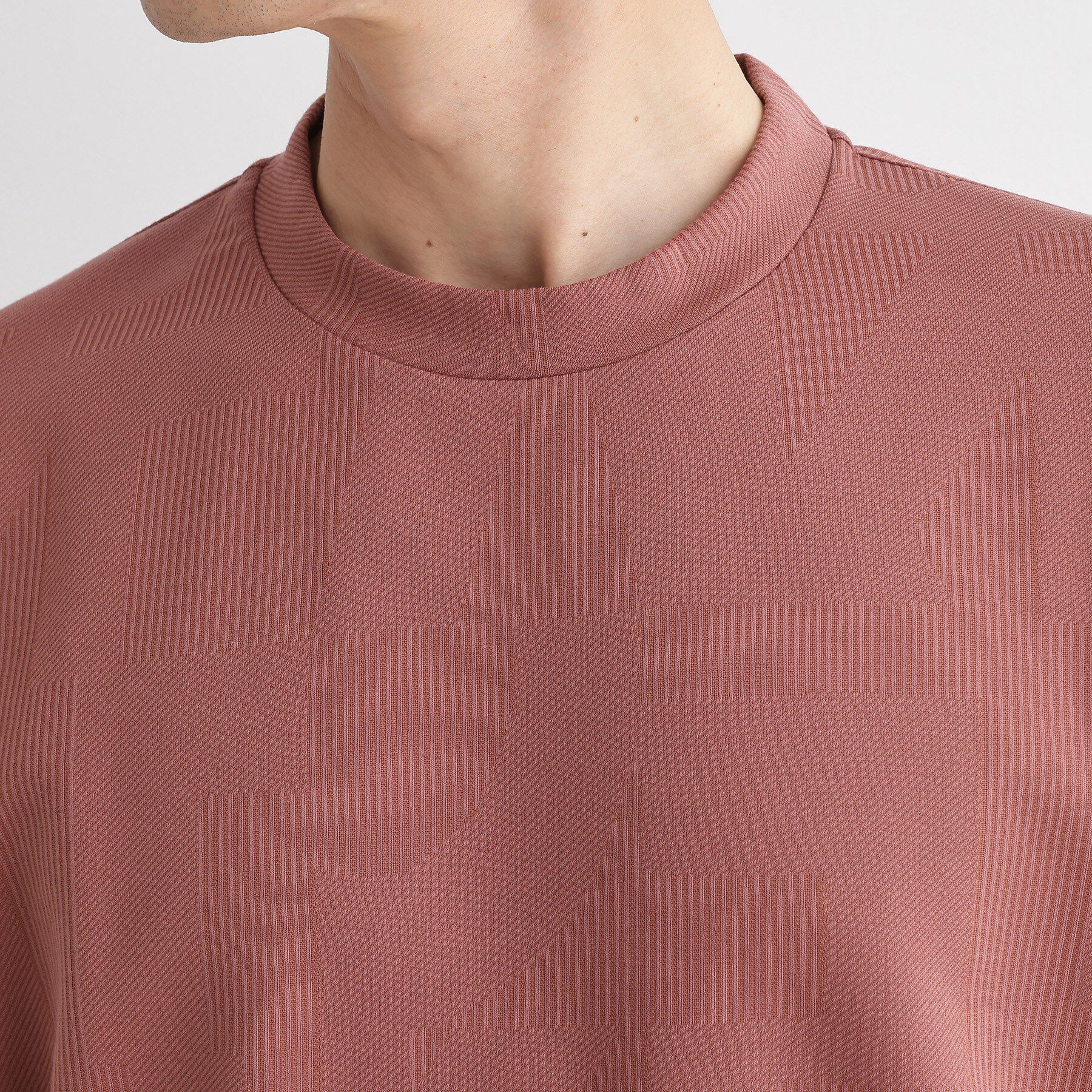 TAKEO KIKUCHI「【尾州ファブリック】 スライドパズル柄 ポンチ プルオーバー」|Tシャツ・カットソー|