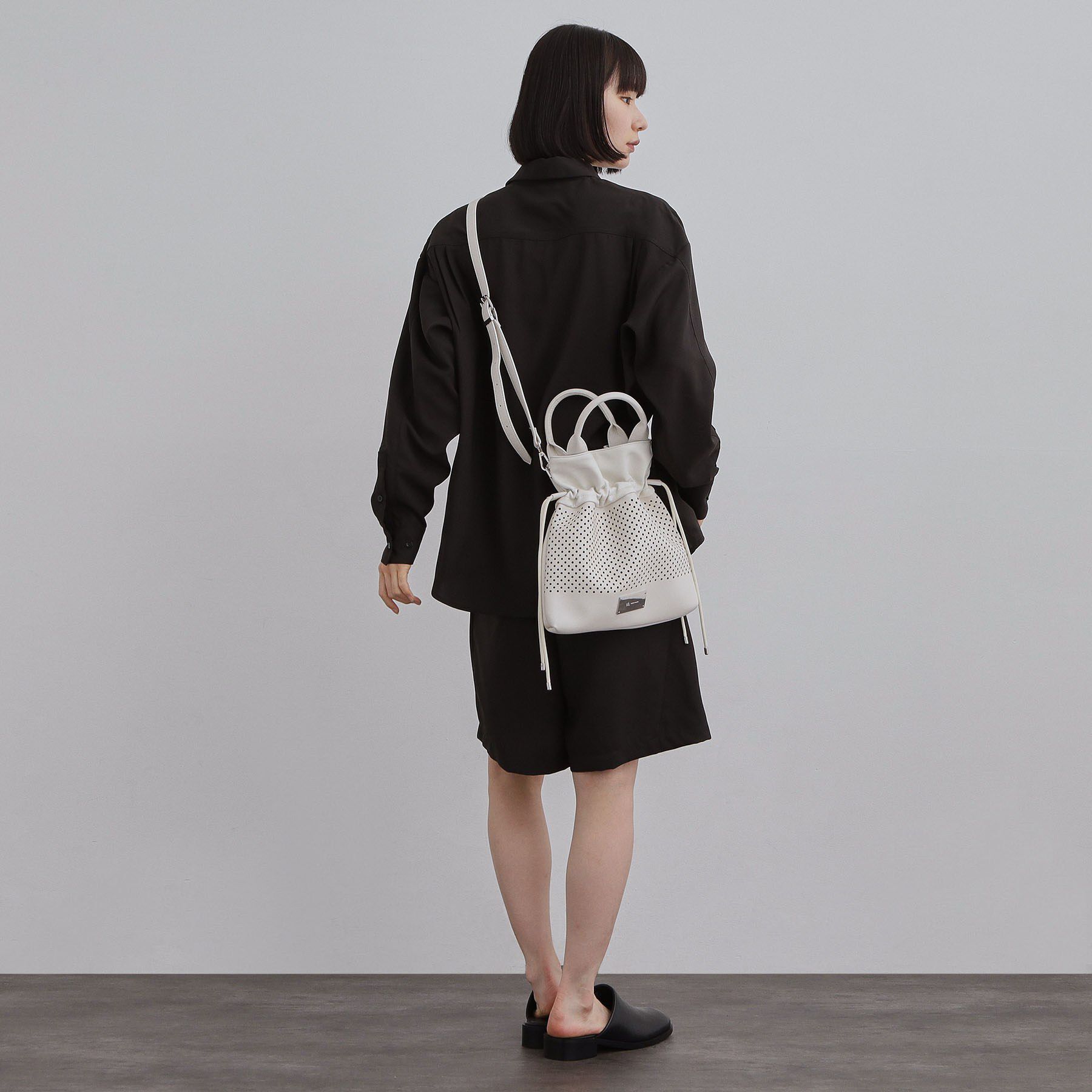 tk.TAKEO KIKUCHI「【2WAY】パンチングドロストバッグ」|ショルダー・メッセンジャー|