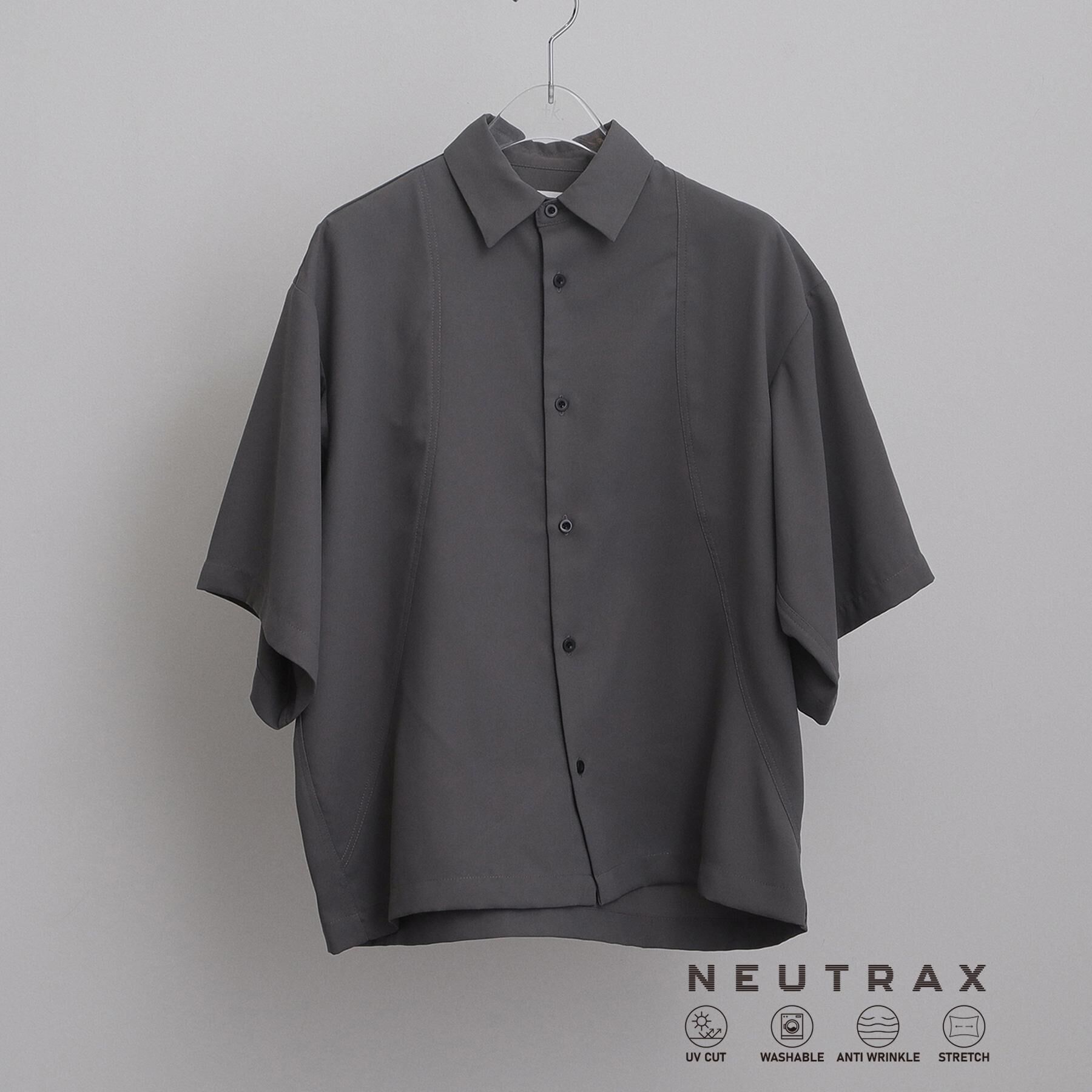 tk.TAKEO KIKUCHI「【UVカット／ストレッチ】NEUTRAXシリーズ 半袖シャツ」|シャツ・ブラウス|グレー(012)