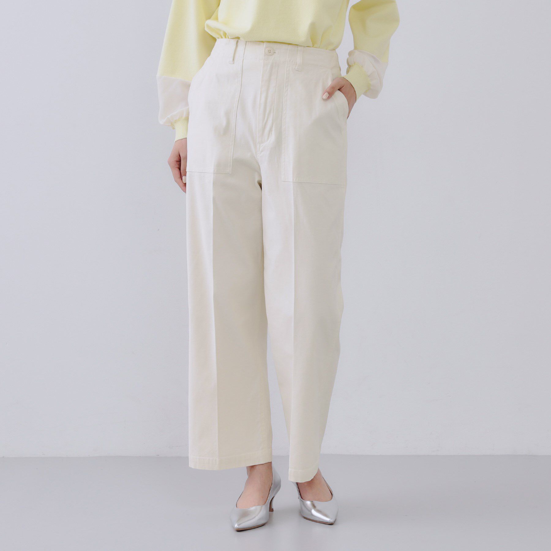 OPAQUE.CLIP「《S-LLサイズ》ストレッチベイカーワイドパンツ【洗濯機洗い可】」|その他|