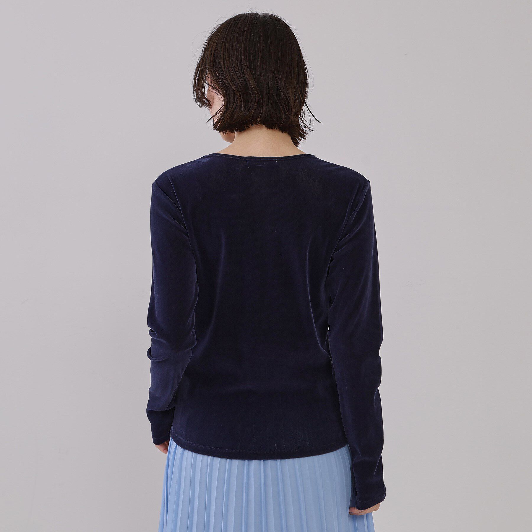 OPAQUE.CLIP「シアーベロアトップス【洗濯機洗い可】」|Tシャツ・カットソー|