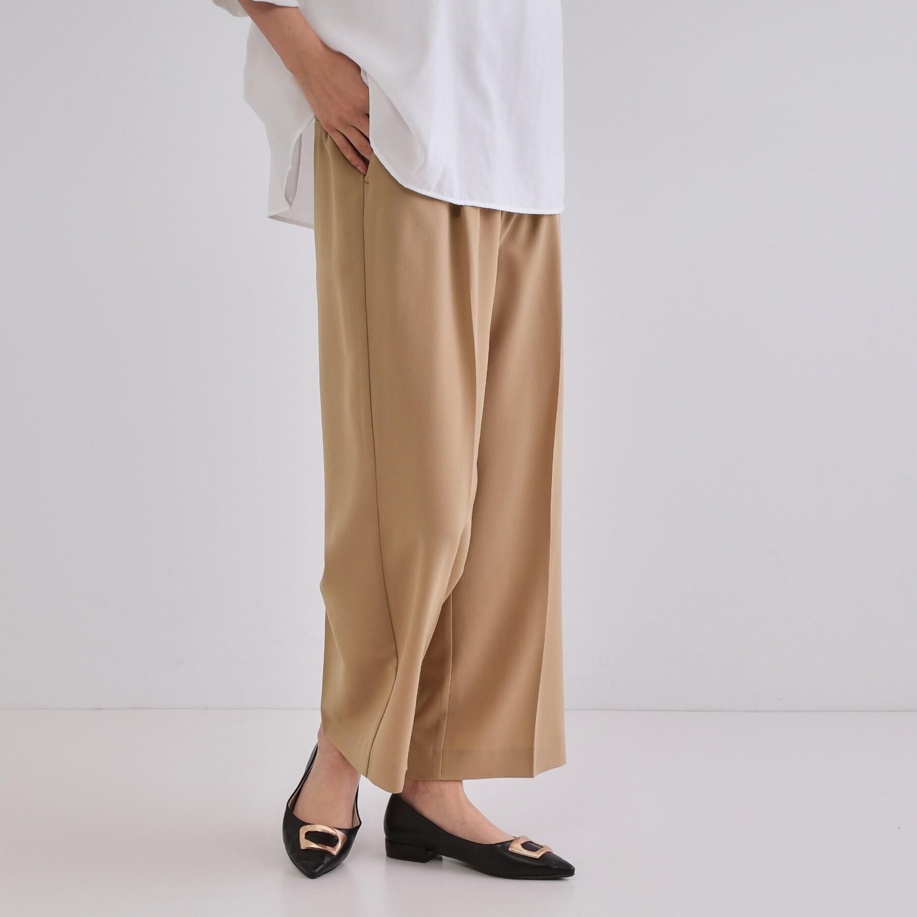 OPAQUE.CLIP「《6色展開/丈が選べる》美脚イージーワイドパンツ/セットアップ対応【ストレッチ/洗濯機洗い可/防シワ」|その他|