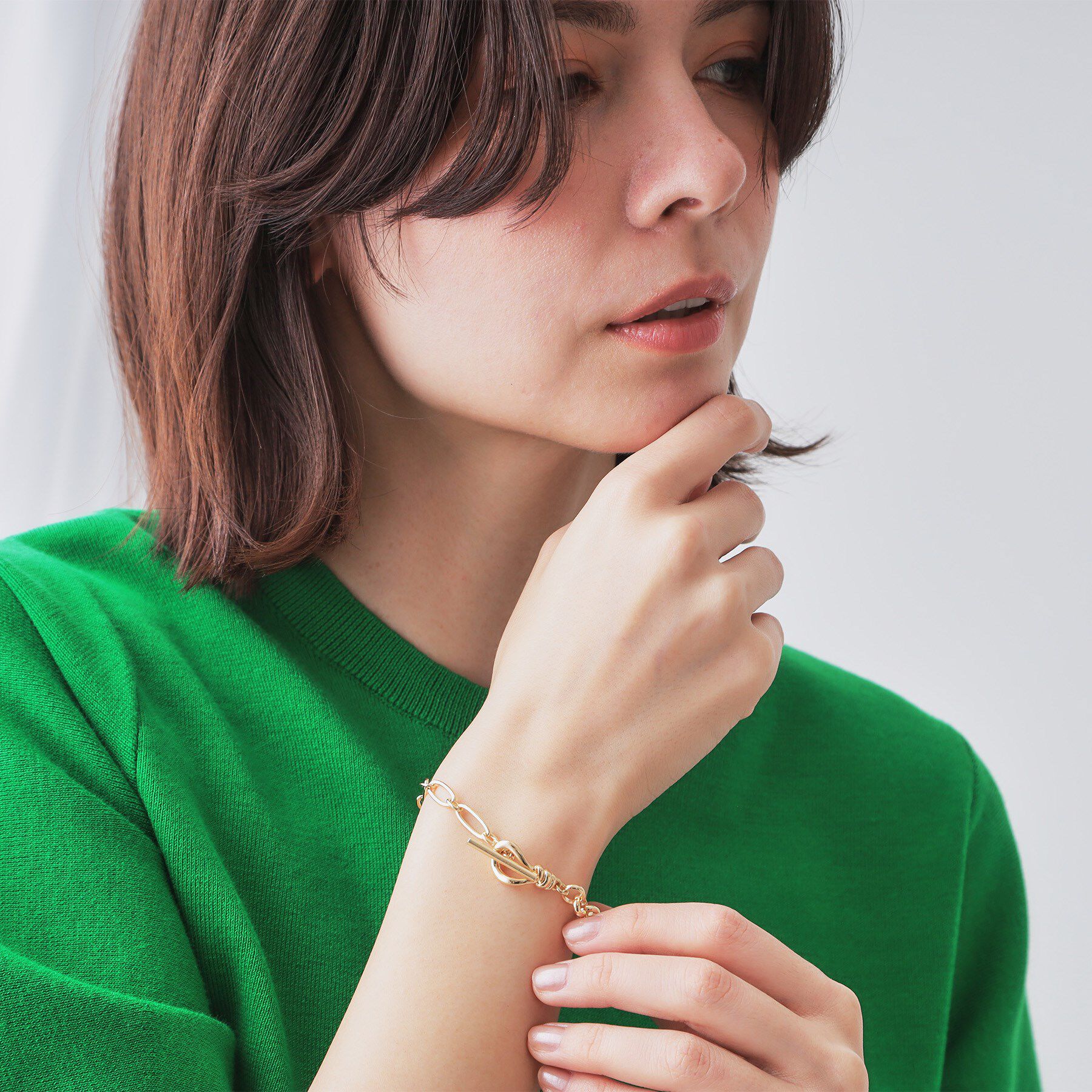 OPAQUE.CLIP「2種チェーンブレスレット」|ブレスレット・バングル|