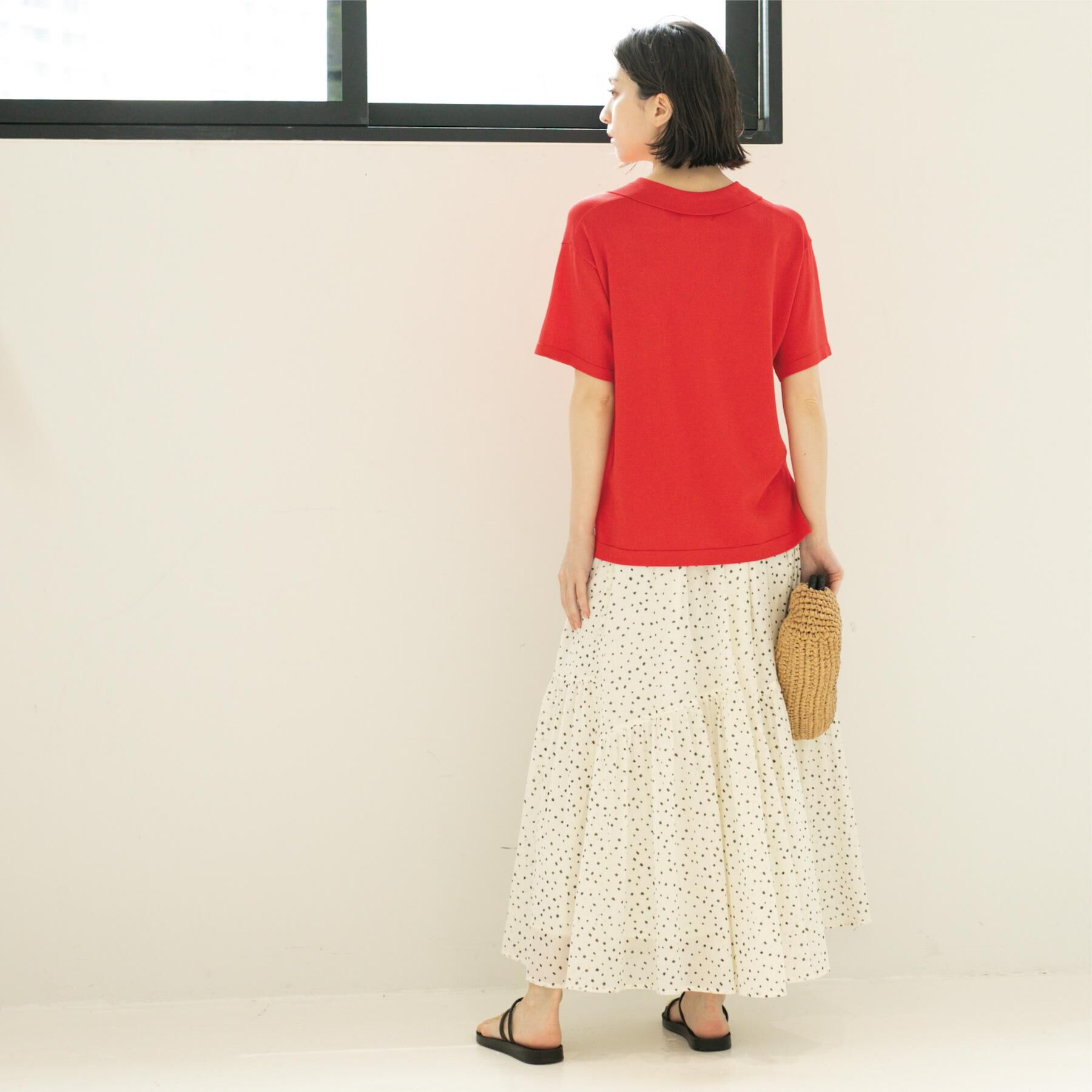 OPAQUE.CLIP「スキッパーニット【UV/接触冷感/抗ピル/洗濯機洗い可】」|ニット・セーター|