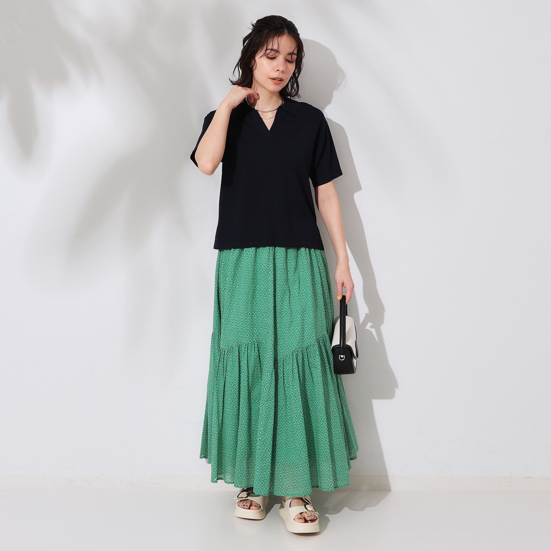 OPAQUE.CLIP「スキッパーニット【UV/接触冷感/抗ピル/洗濯機洗い可】」|ニット・セーター|