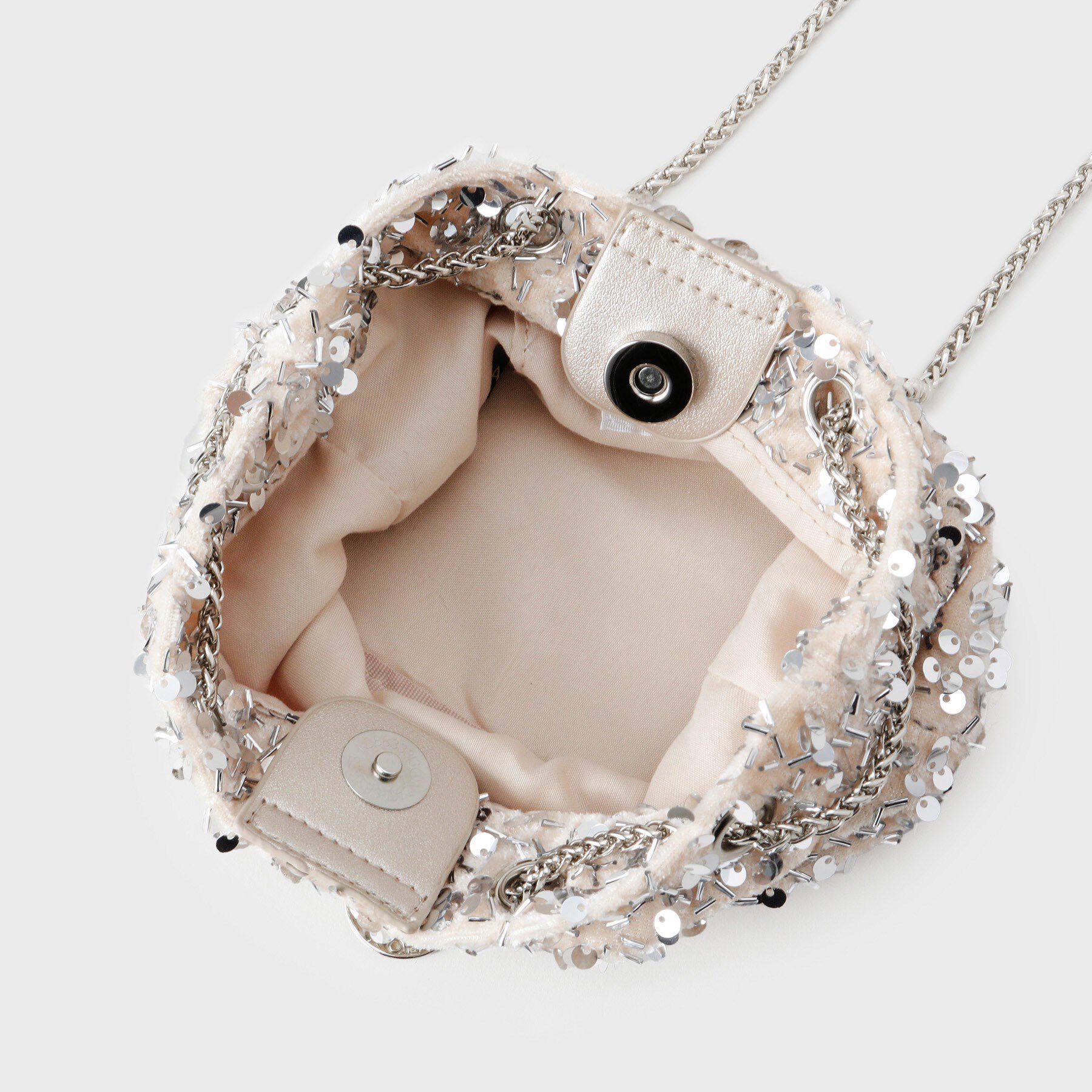 OPAQUE.CLIP「【2WAY】素材アソートシャイニー巾着ミニショルダーバッグ」|ショルダー・メッセンジャー|