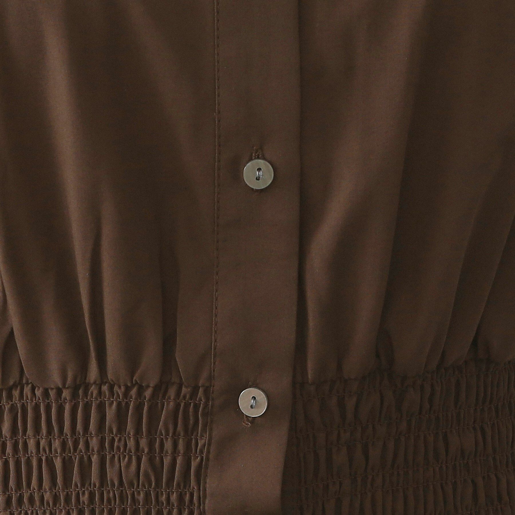 OPAQUE.CLIP「シャーリングフィット＆フレアシャツワンピース【洗濯機洗い可】」|ワンピース|