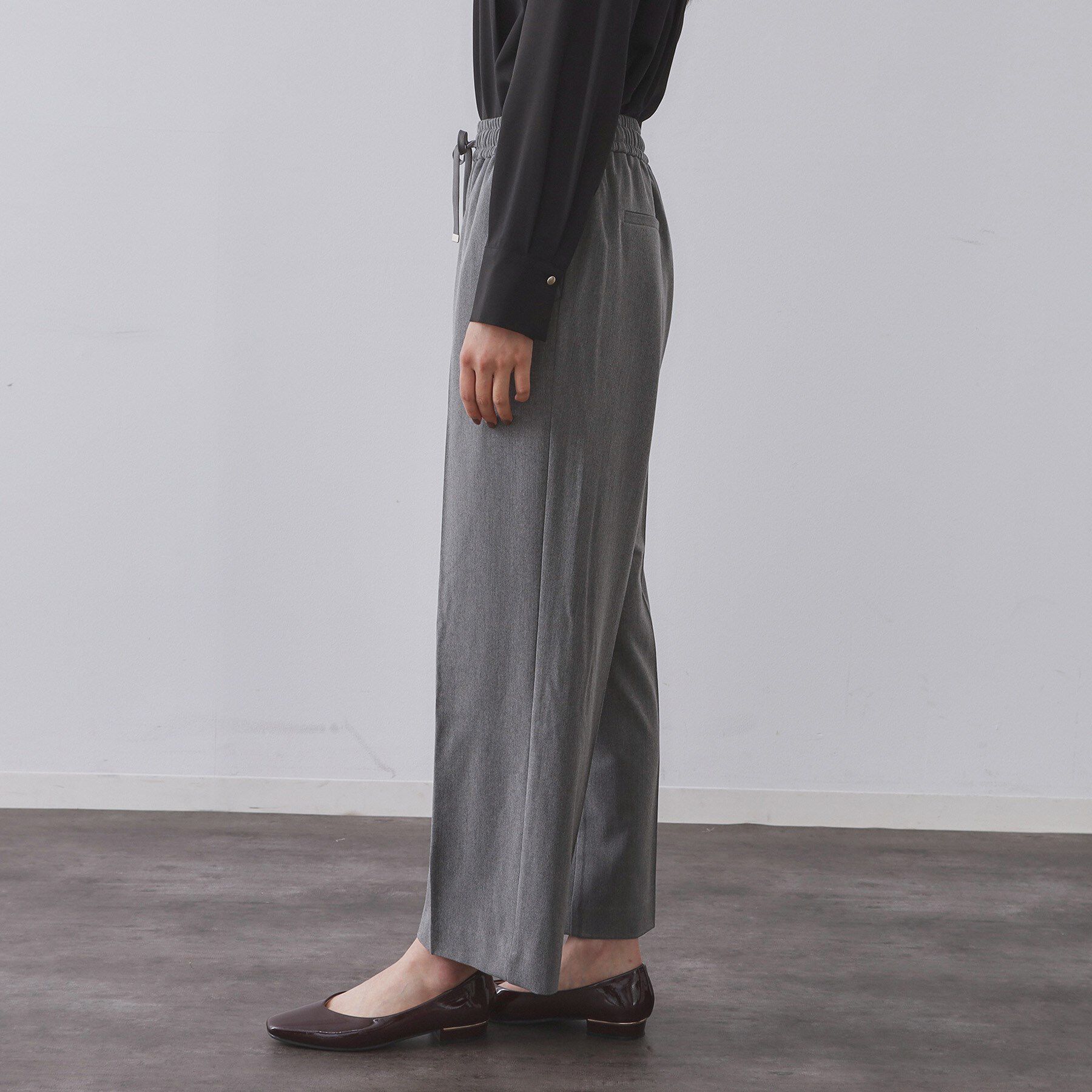 OPAQUE.CLIP「ウォームタッチ イージーワイドパンツ【洗濯機洗OK/ストレッチ】≪SS～LL≫」|その他|