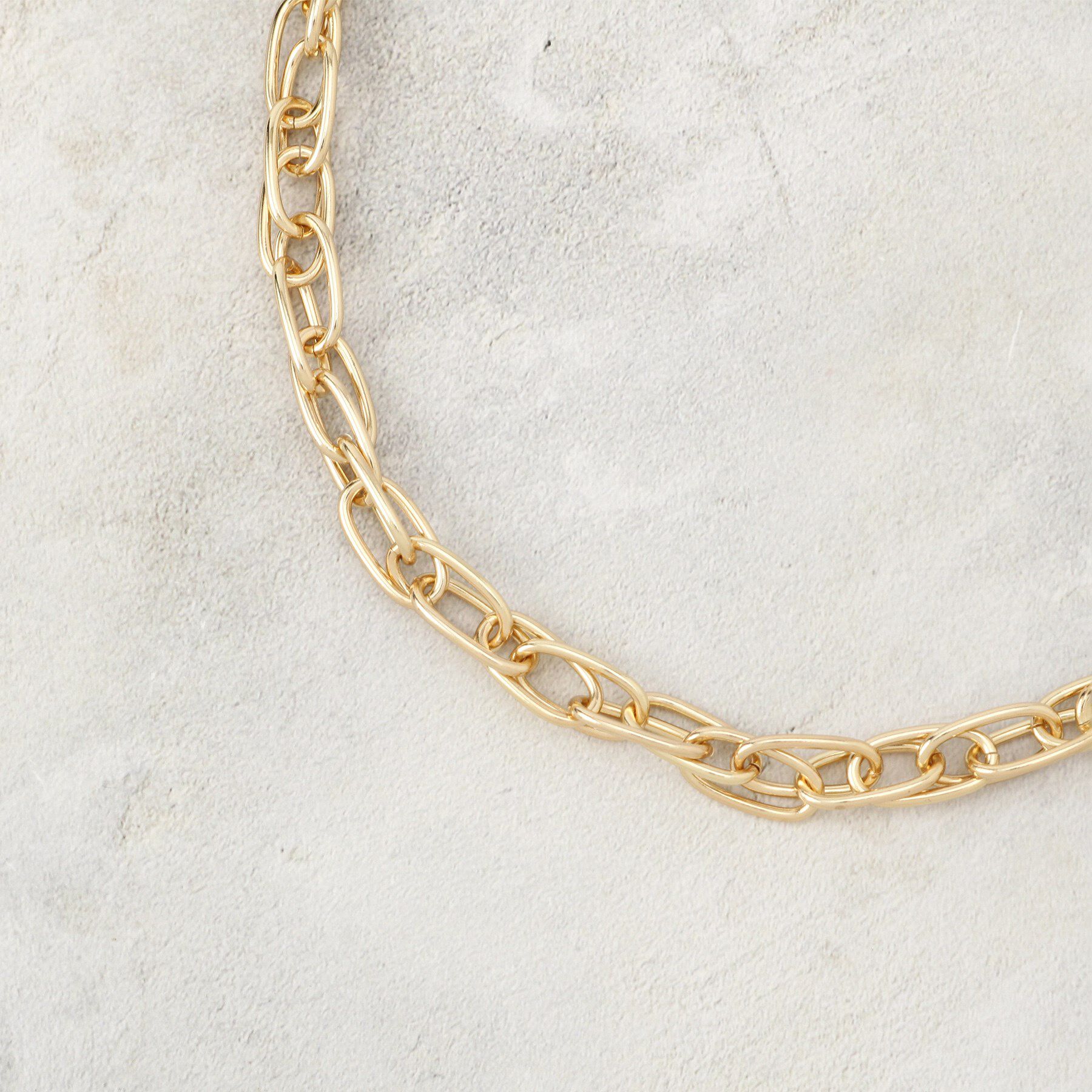 OPAQUE.CLIP「ボリュームダブルチェーンネックレス」|ネックレス|