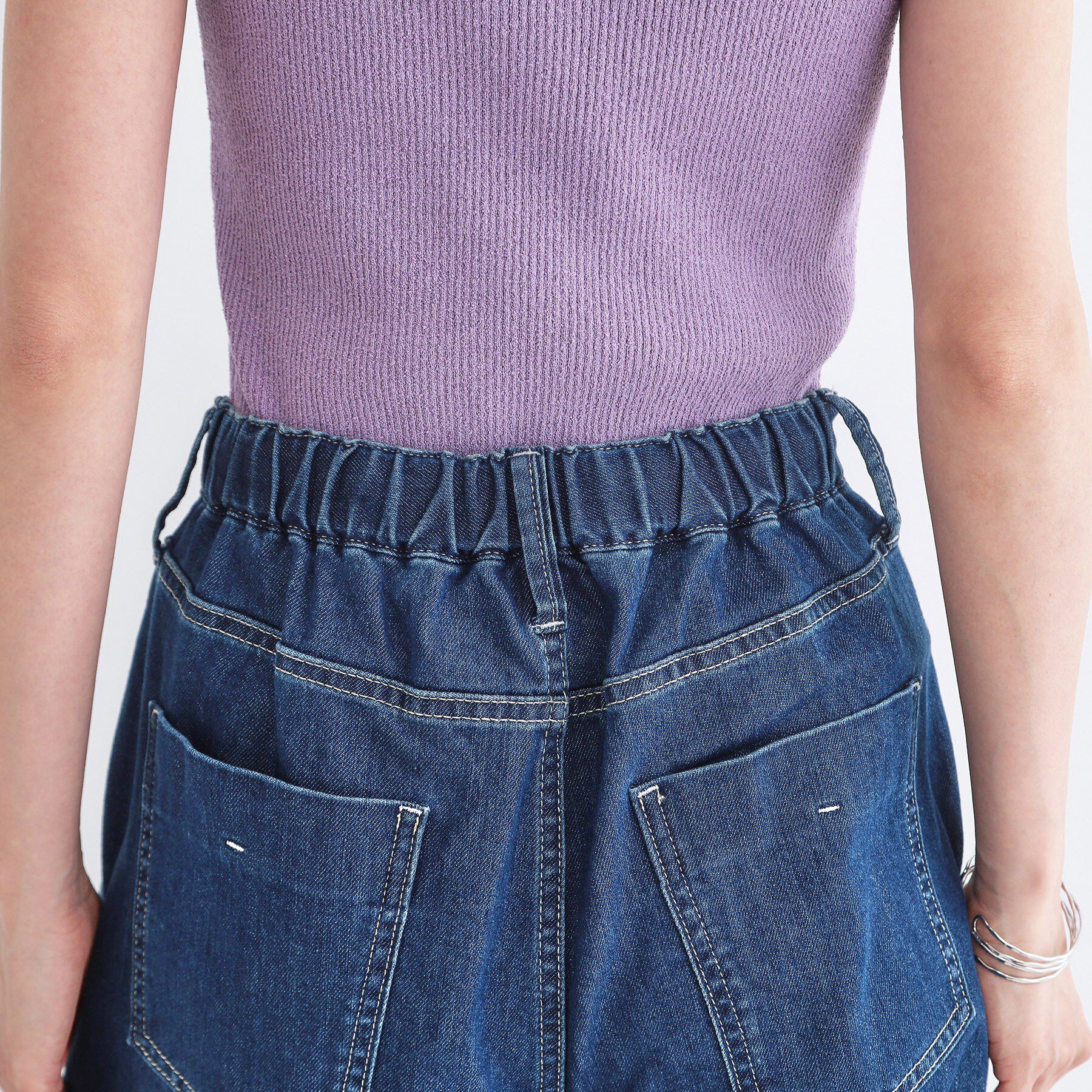 OPAQUE.CLIP「ライトオンスデニムイージーワイドパンツ【洗濯機OK】」|デニム|