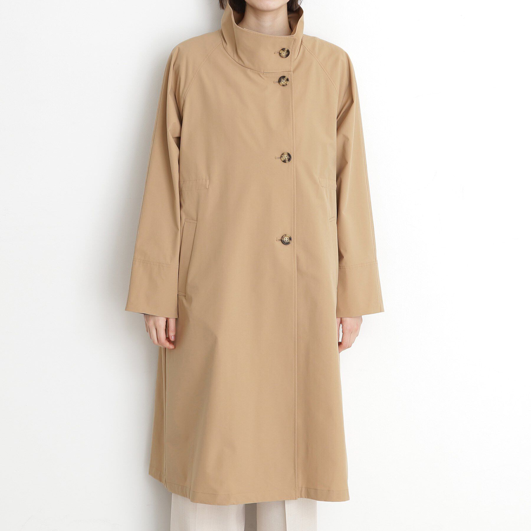 THE SHOP TK「スタンドカラートレンチコート【洗える】」|トレンチコート|