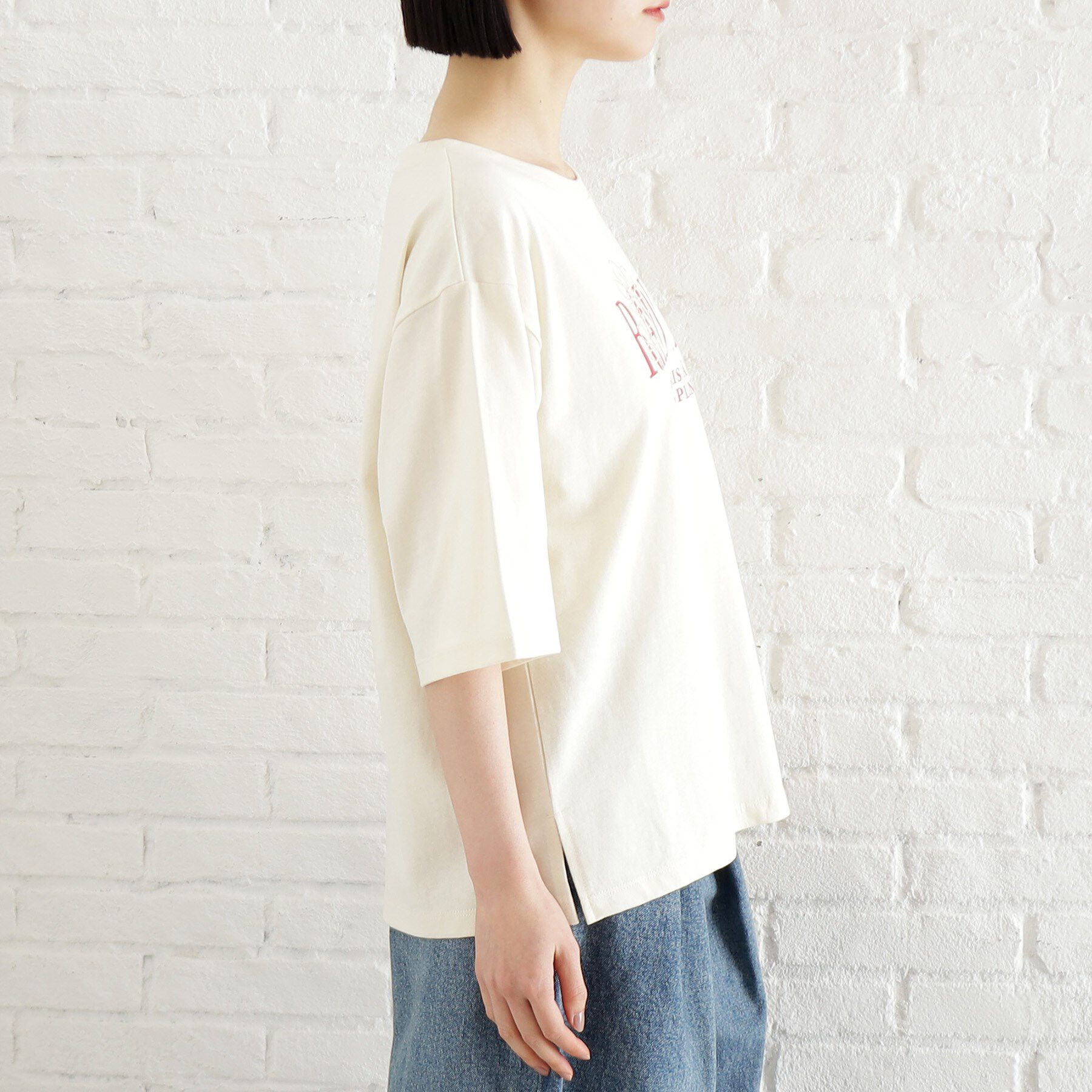 THE SHOP TK「オーガニックコットンロゴＴ【洗濯機OK】」|Tシャツ・カットソー|