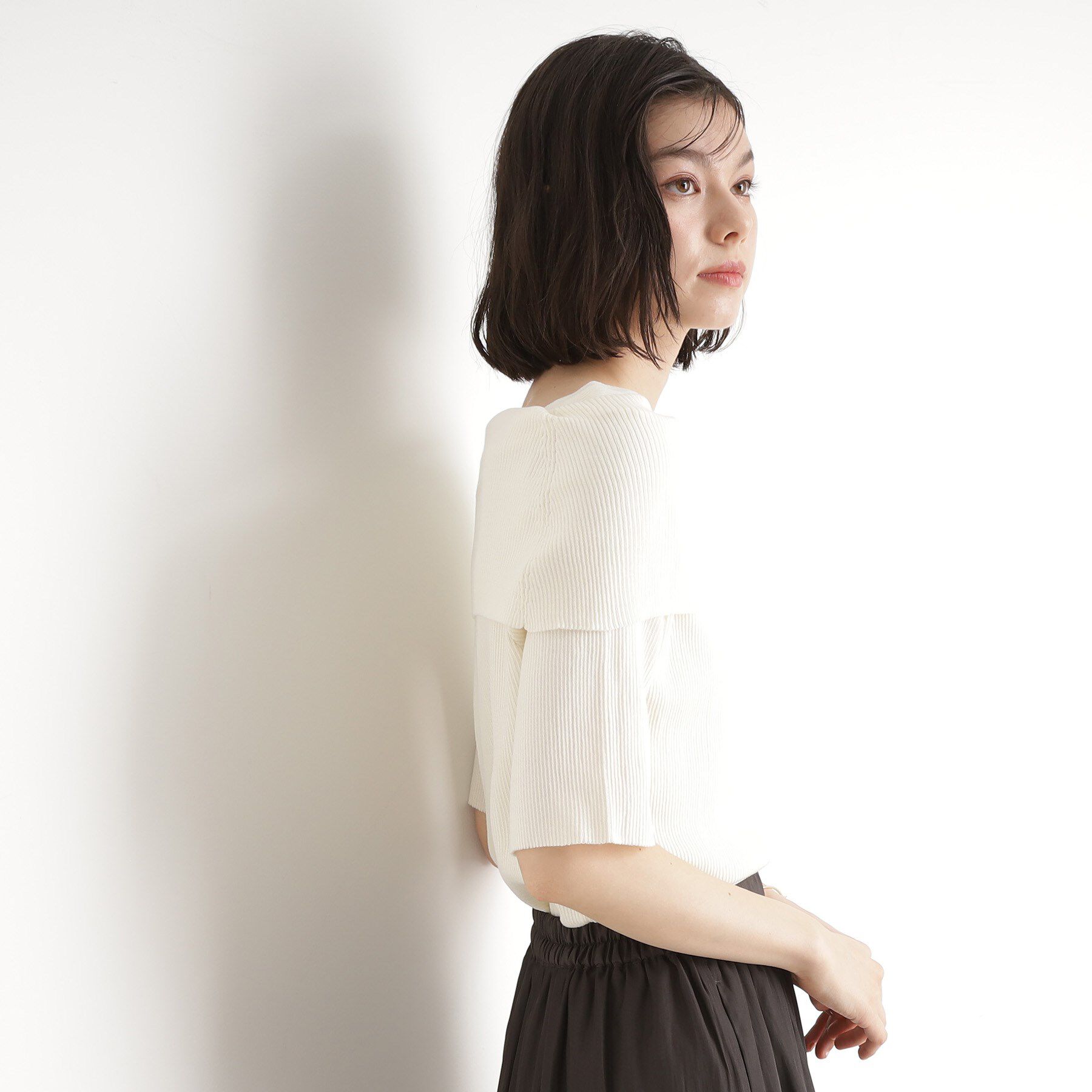 THE SHOP TK「オフショルダーニット【洗濯機OK】」|ニット・セーター|