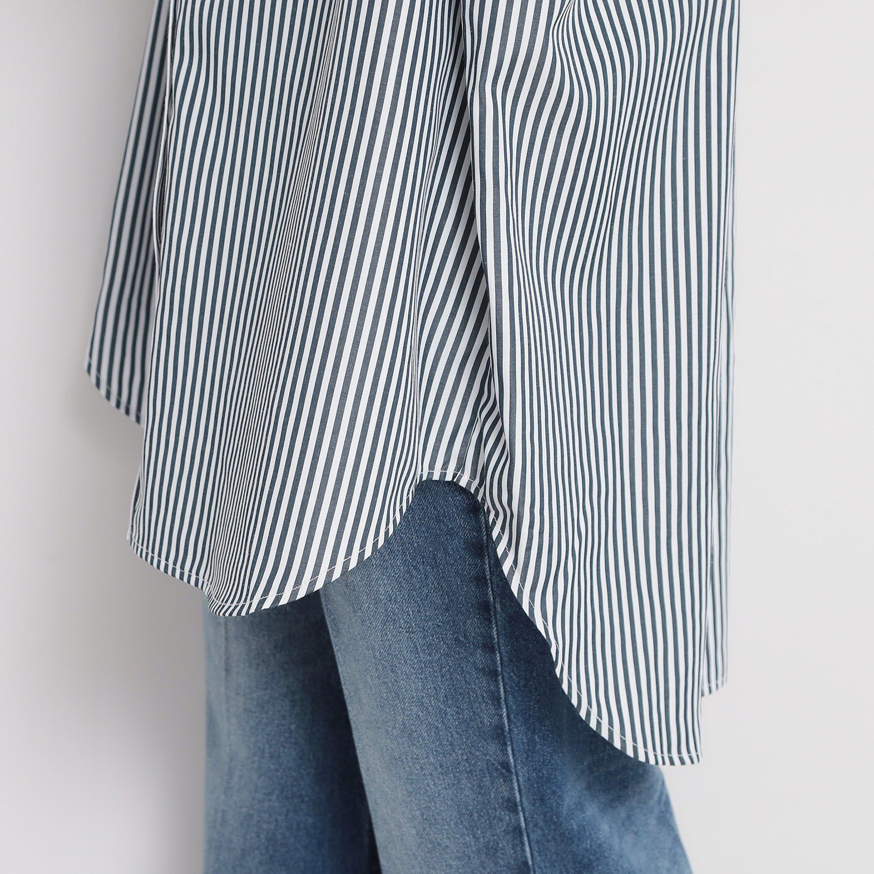 THE SHOP TK「ゆったりシルエットで体型カバー ロングシャツ」|シャツ・ブラウス|