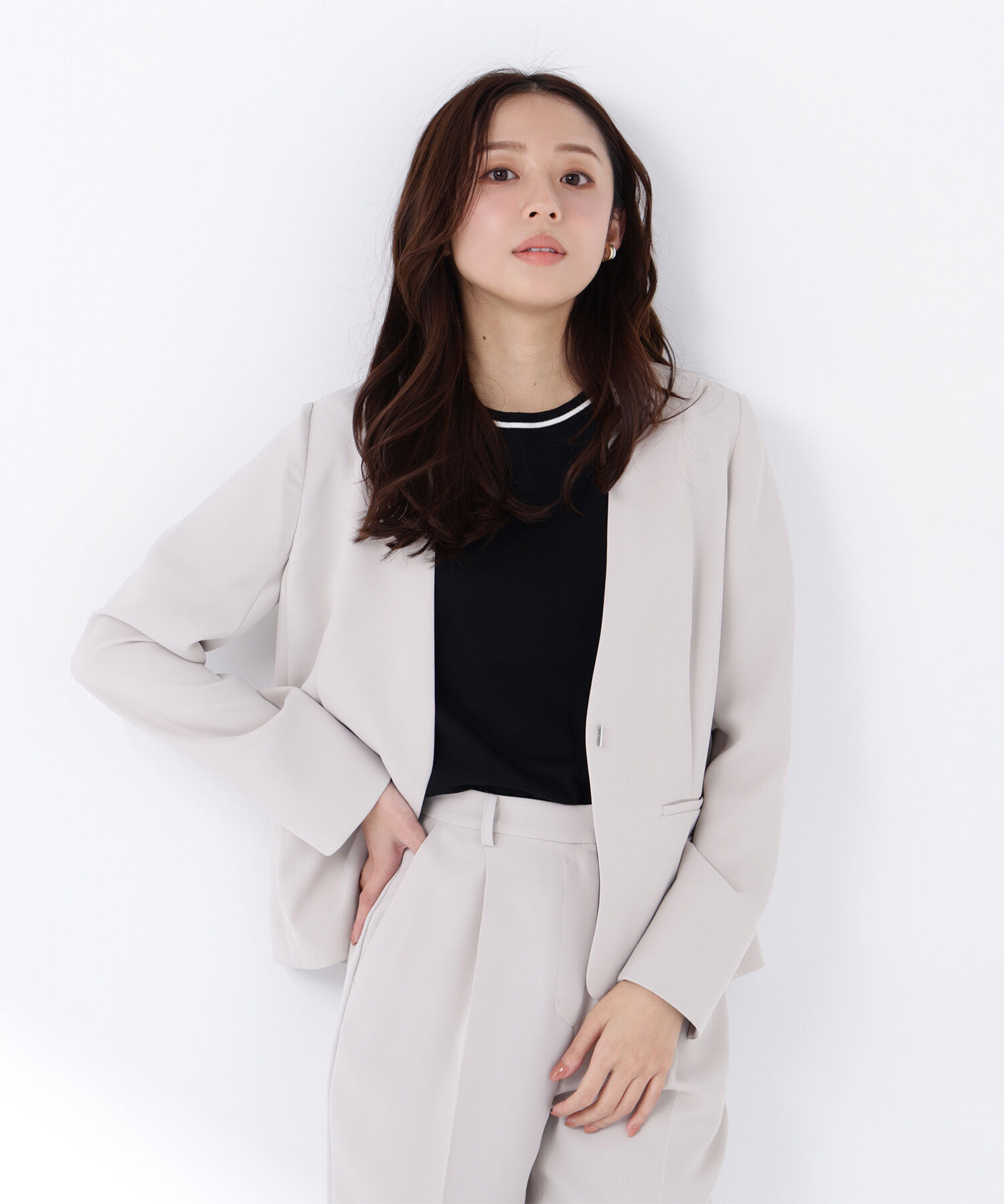  「ドビーツイル SETUP ノーカラージャケット」|その他|