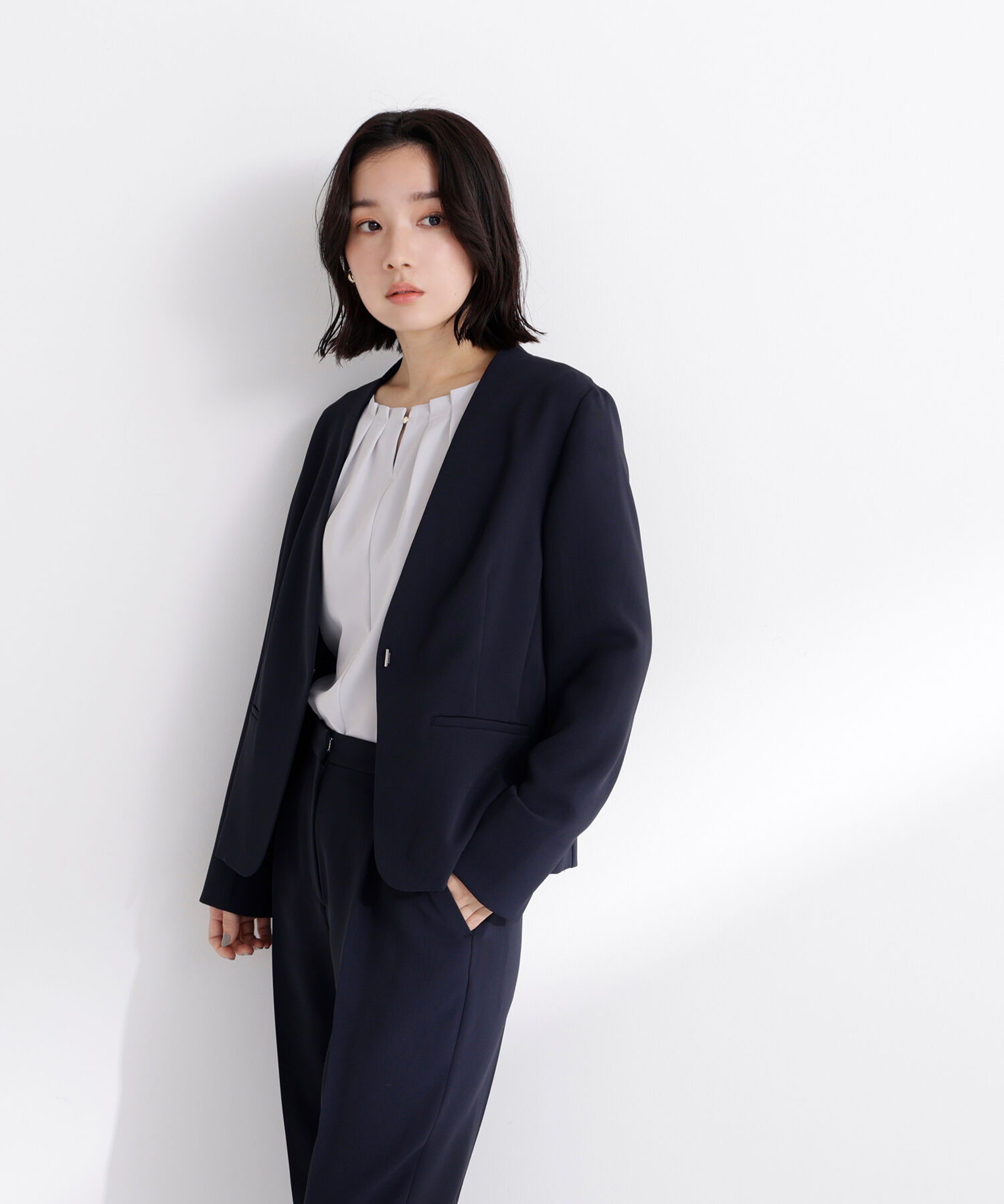  「ドビーツイル SETUP ノーカラージャケット」|その他|