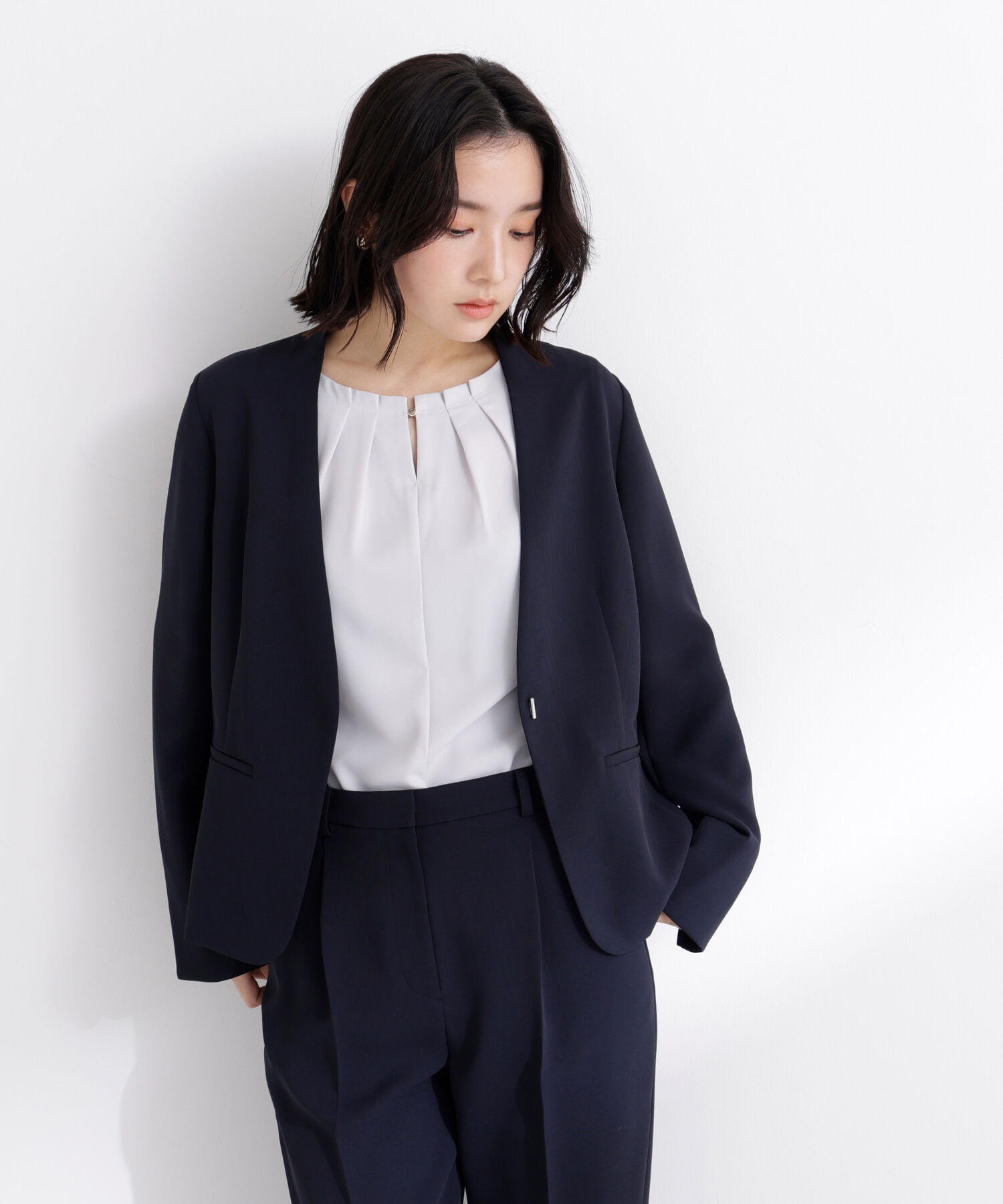  「ドビーツイル SETUP ノーカラージャケット」|その他|