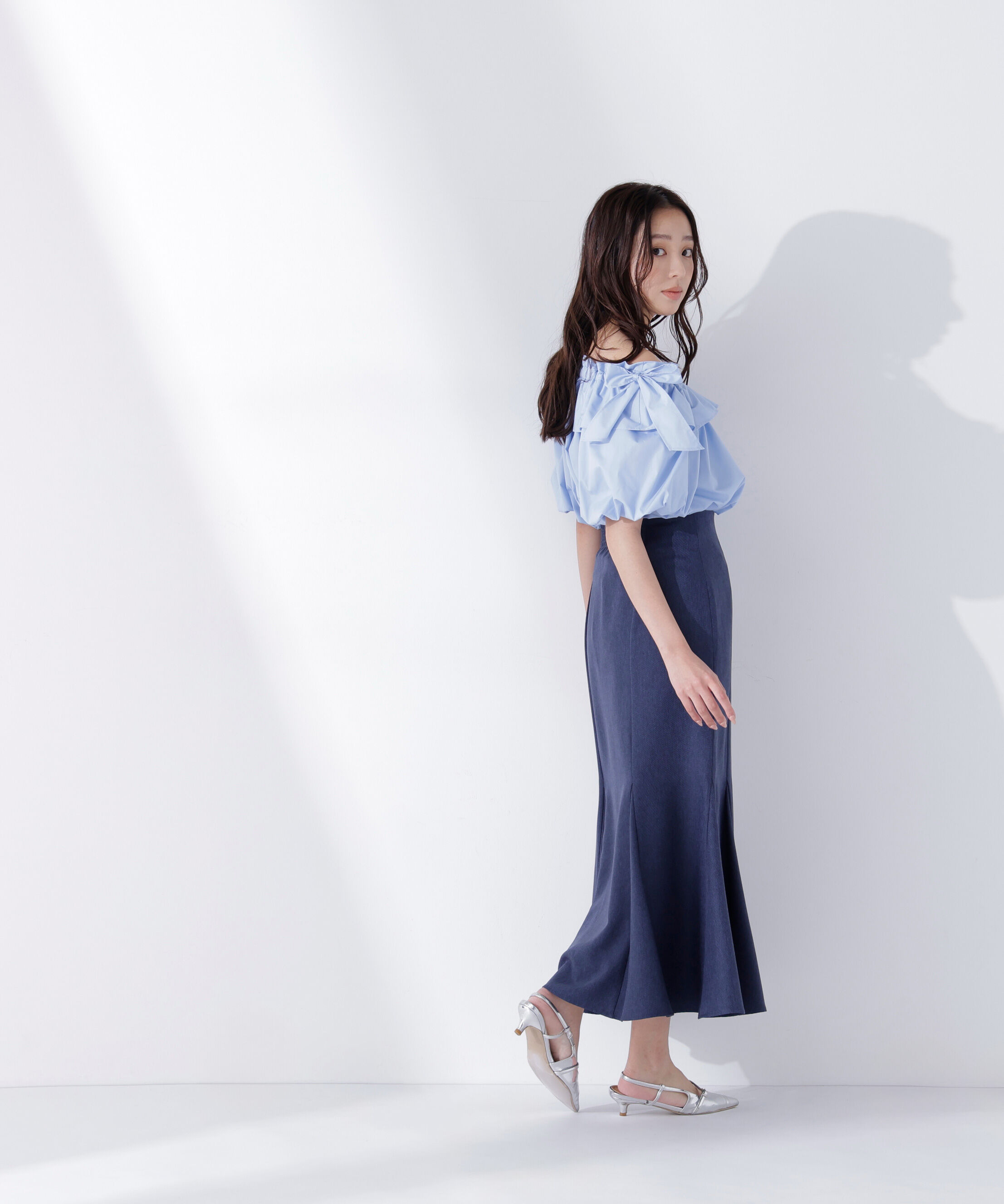  「ショルダーリボンブラウス」|シャツ・ブラウス|