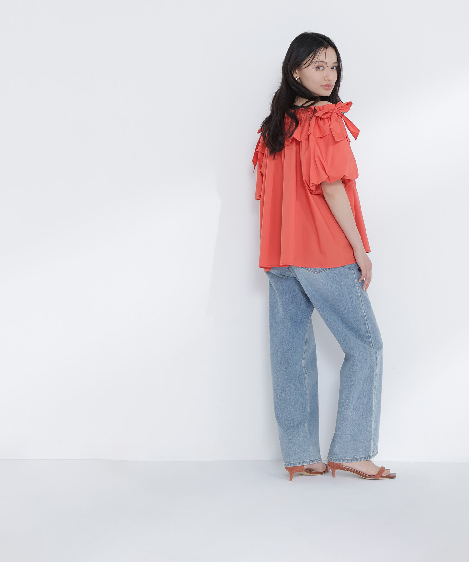  「ショルダーリボンブラウス」|シャツ・ブラウス|