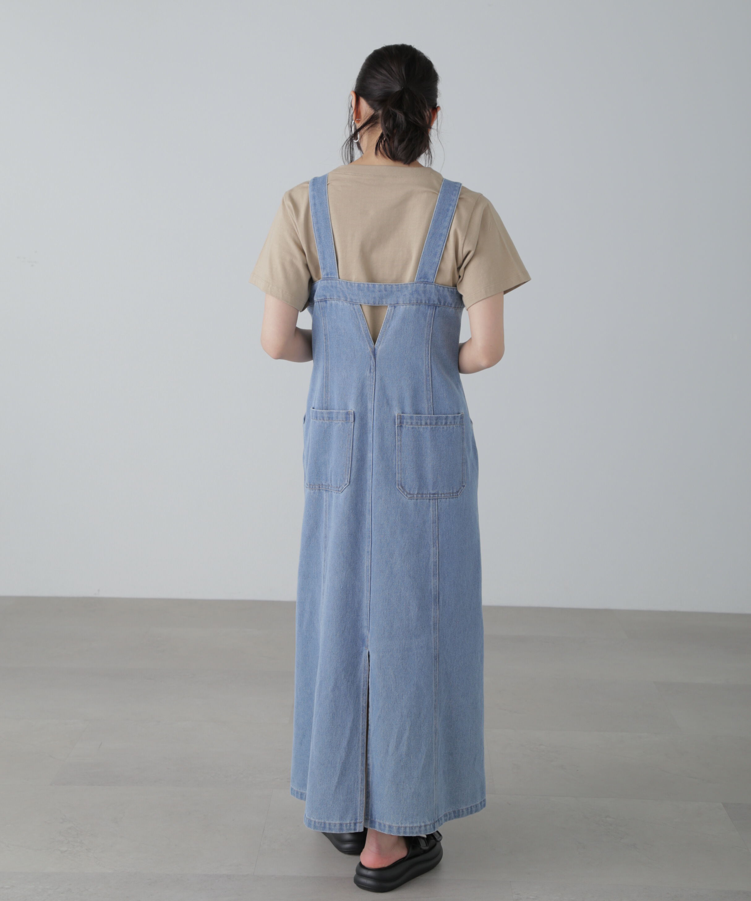  「フロントジップジャンパースカート」|ワンピース|