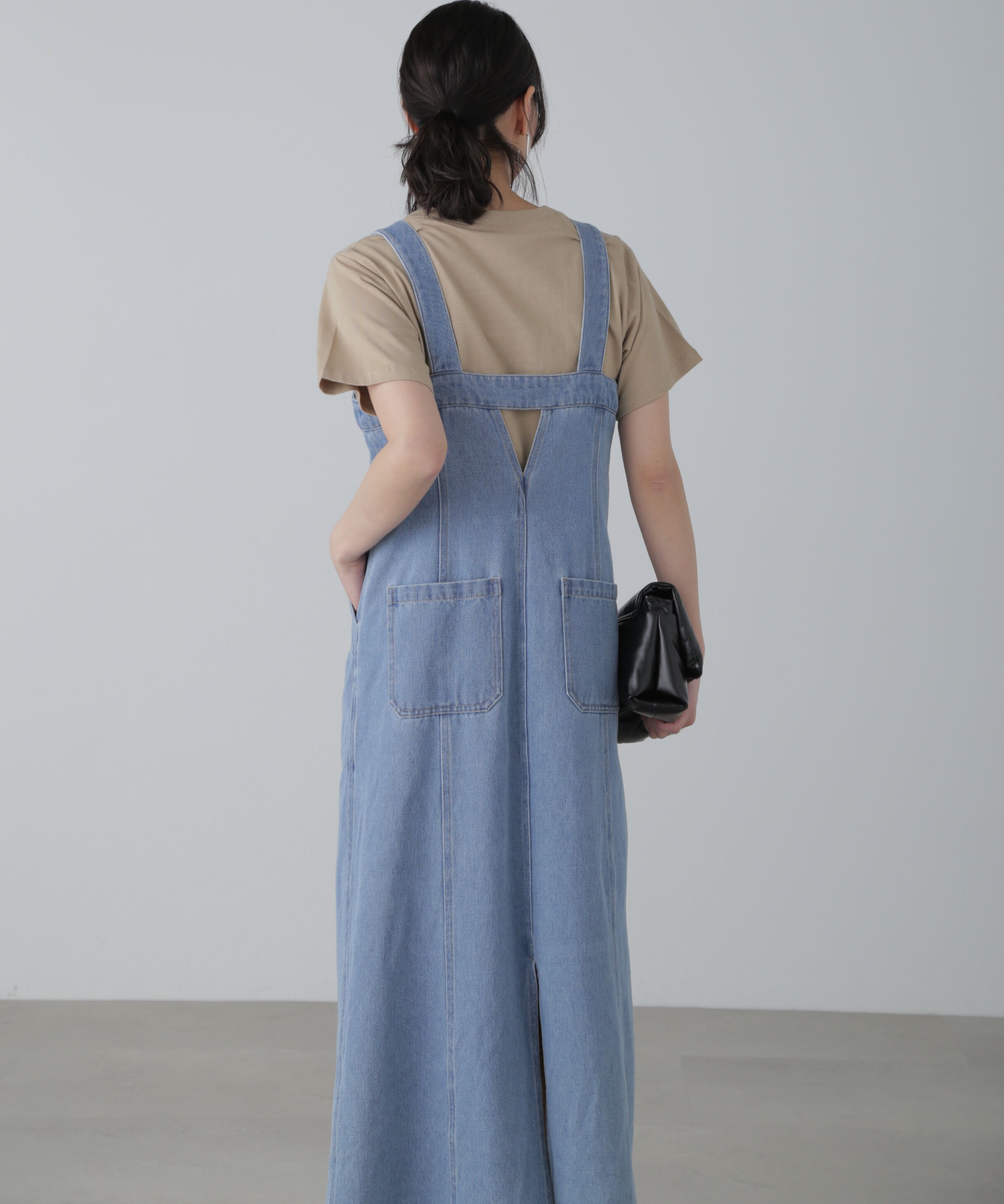  「フロントジップジャンパースカート」|ワンピース|