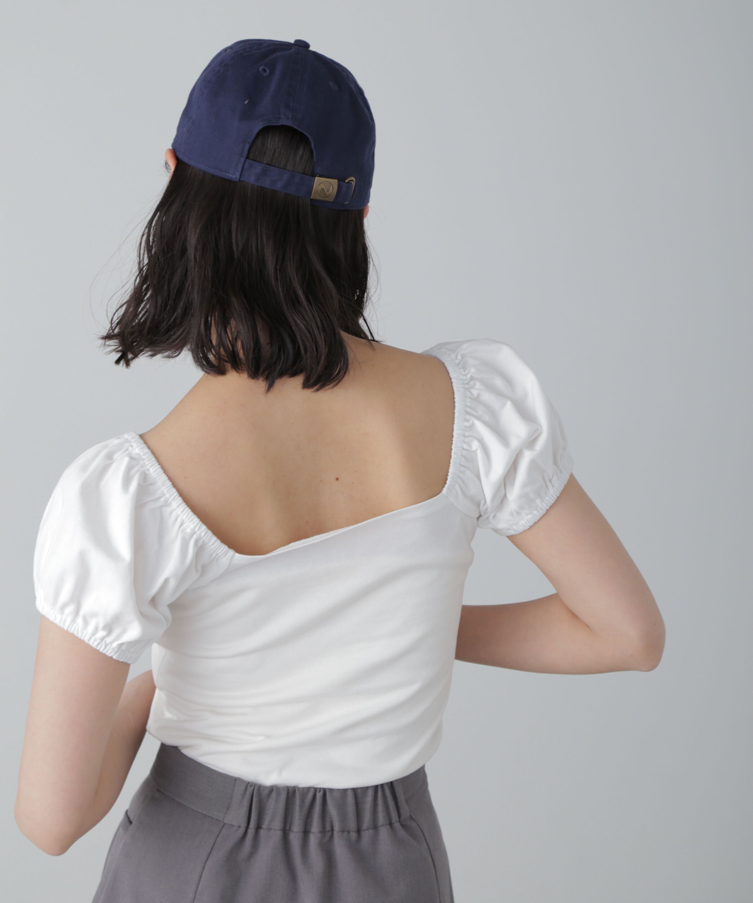  「オフショルギャザーカットソー」|Tシャツ・カットソー|