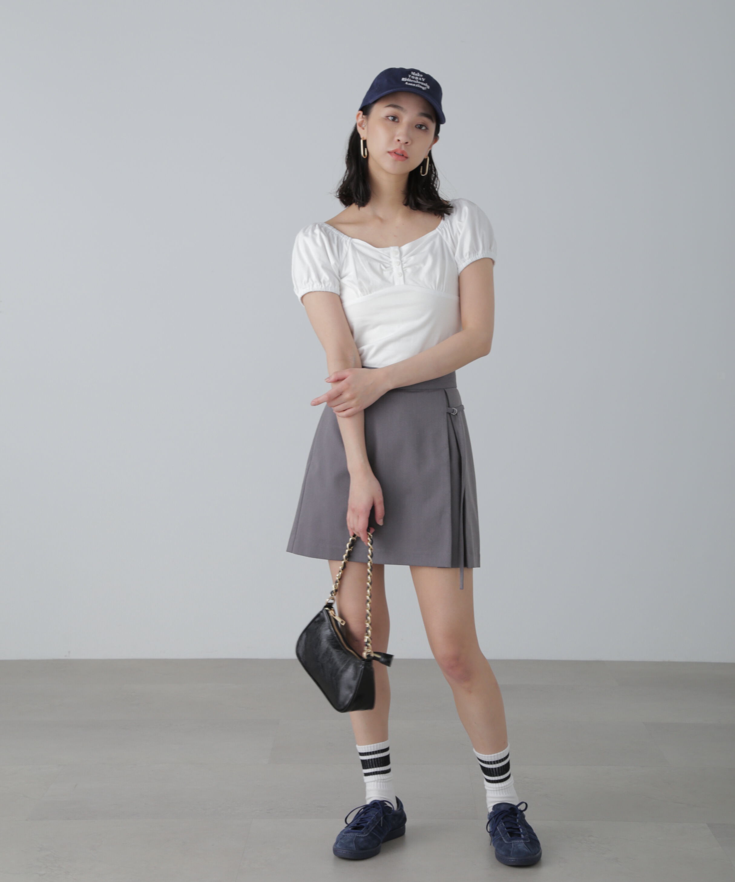  「オフショルギャザーカットソー」|Tシャツ・カットソー|