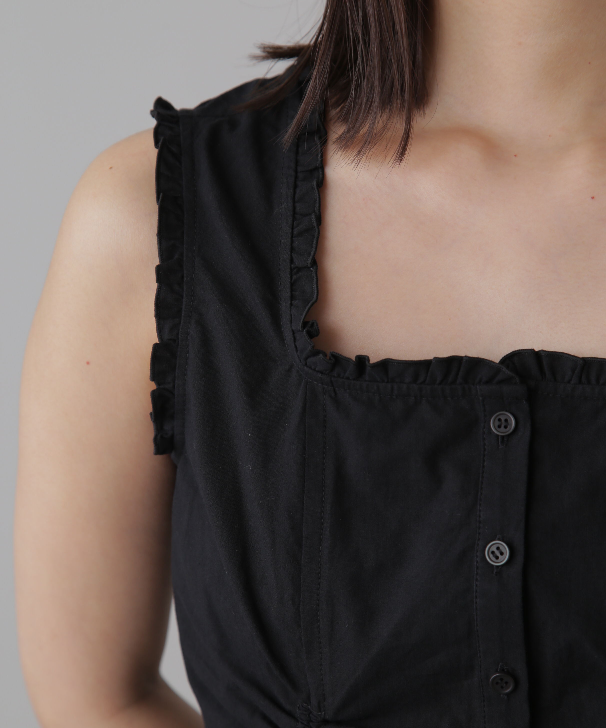  「ドロストノースリーブブラウス」|シャツ・ブラウス|