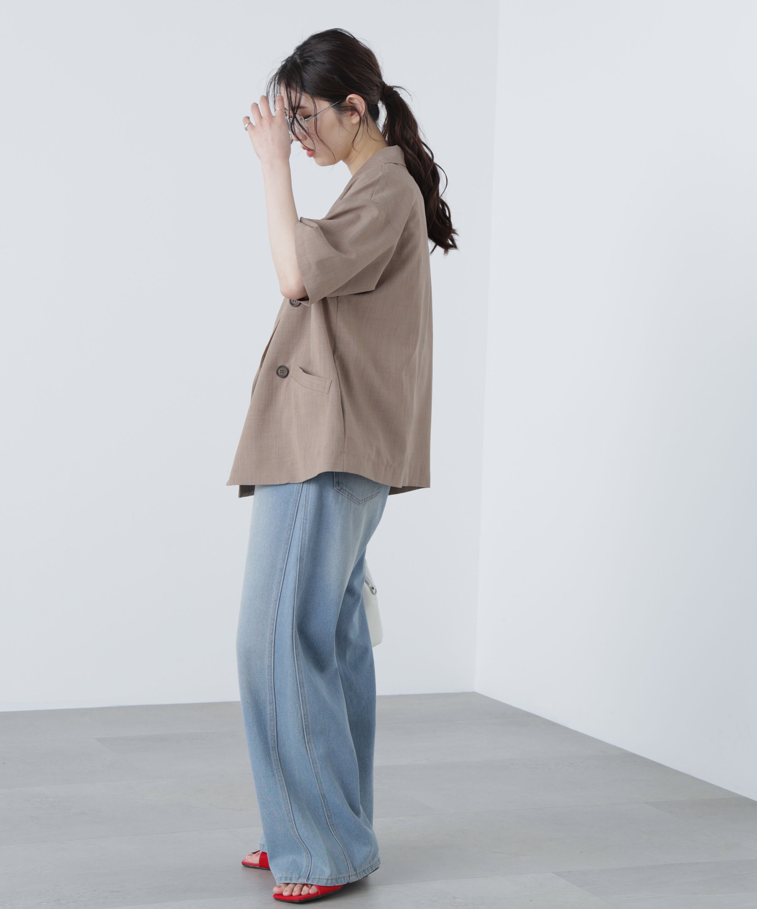  「半袖オーバーサイズジャケット」|その他|