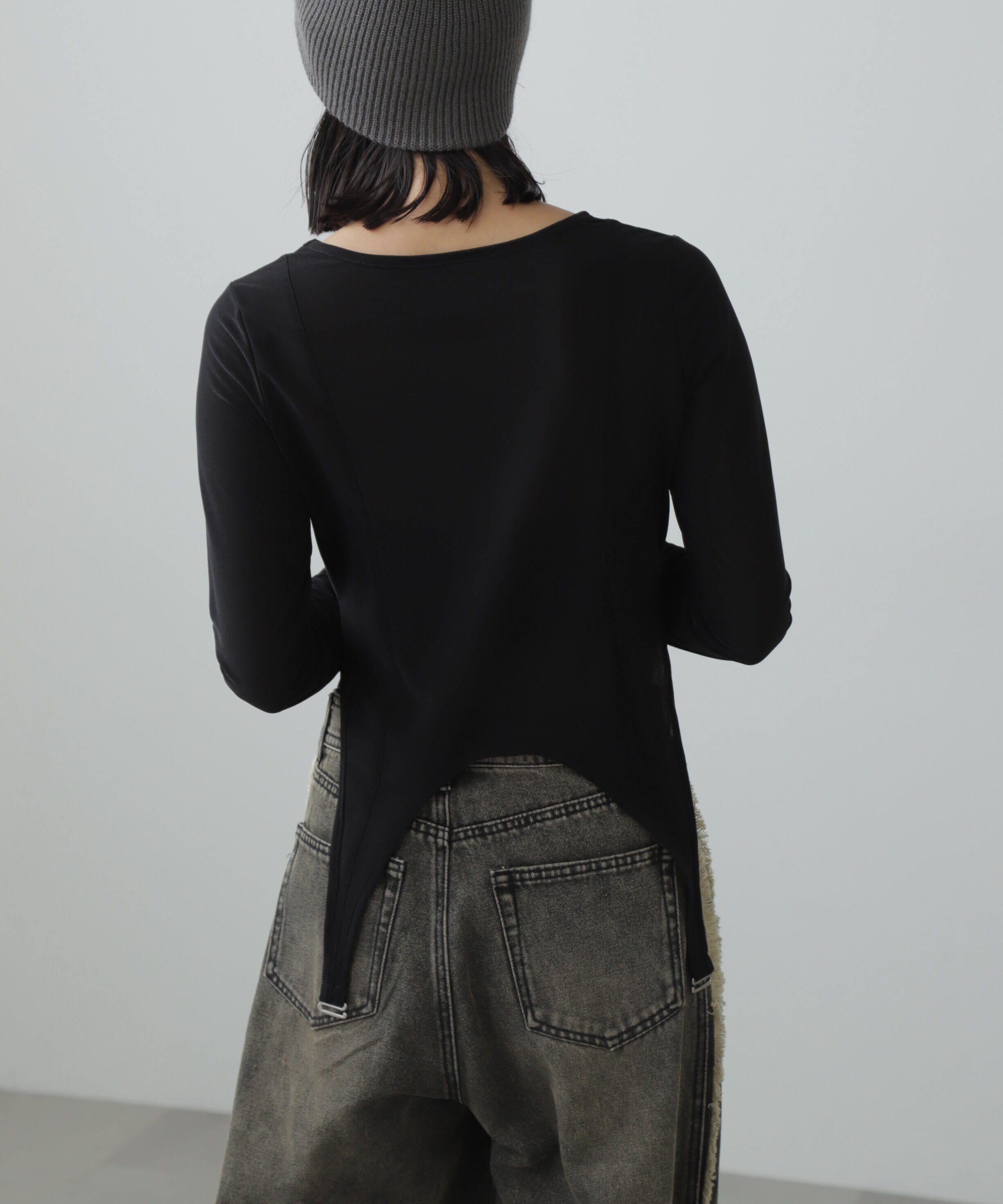  「［FB限定］シアーガーターカットソー」|Tシャツ・カットソー|