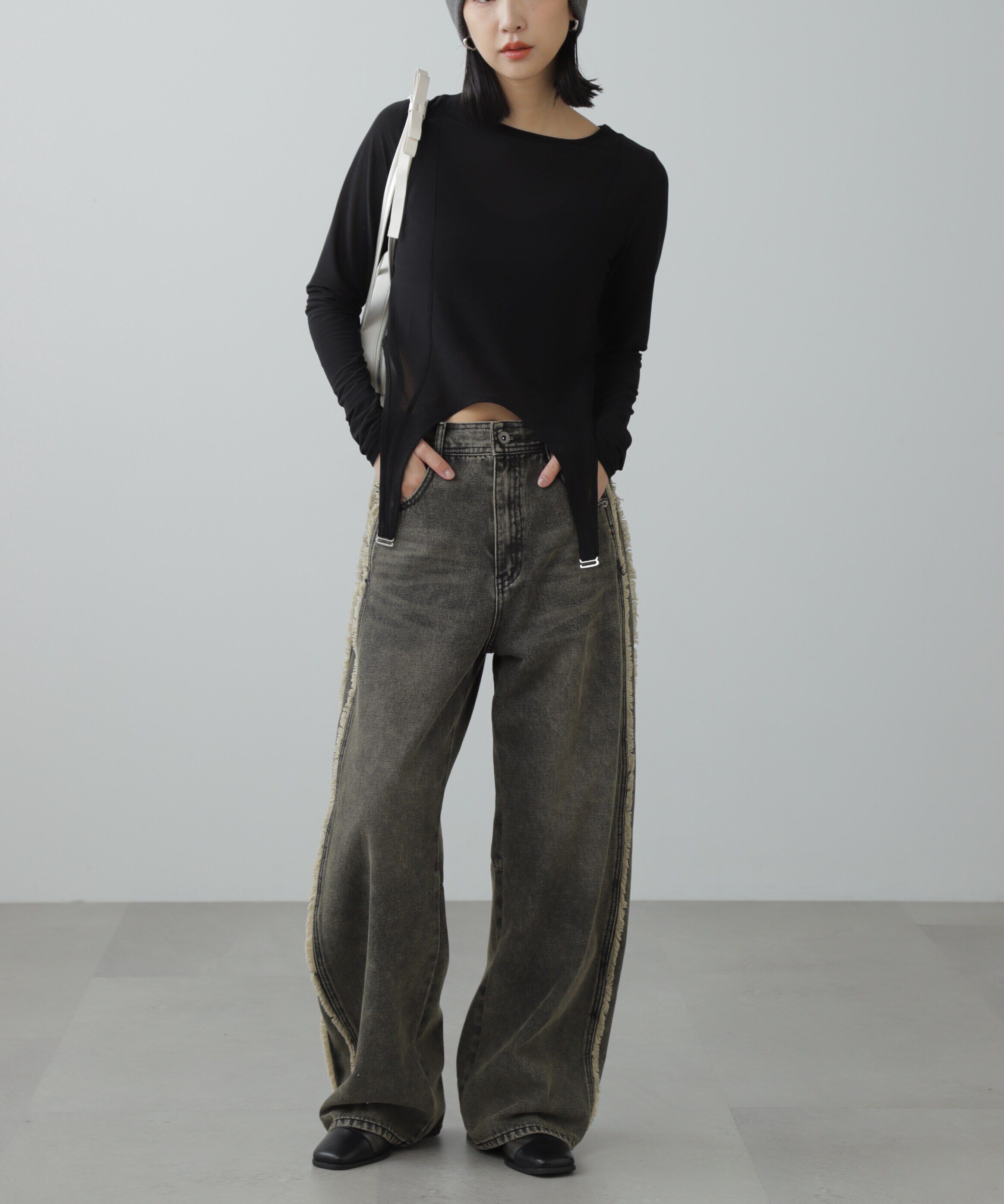  「［FB限定］シアーガーターカットソー」|Tシャツ・カットソー|