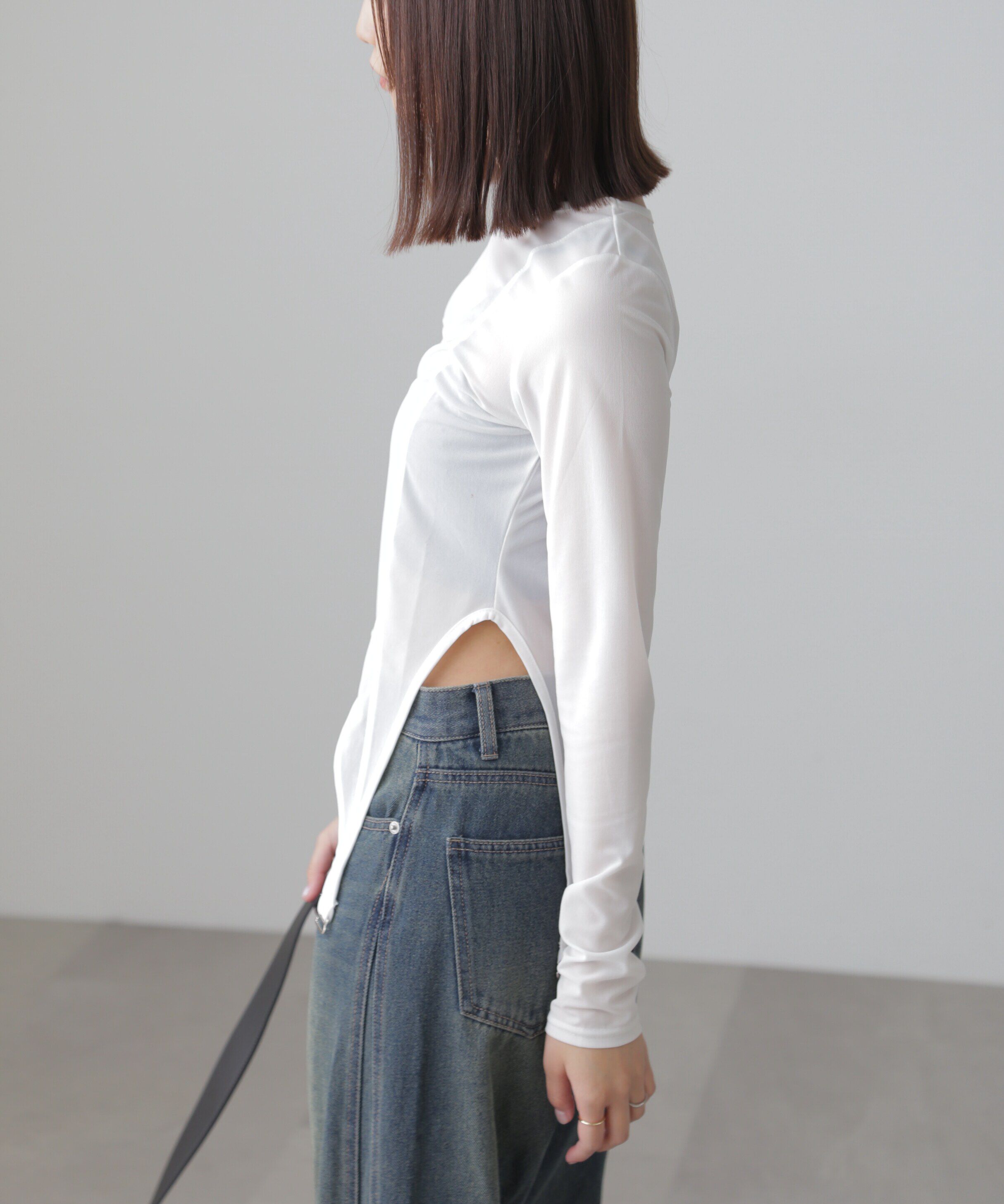  「［FB限定］シアーガーターカットソー」|Tシャツ・カットソー|