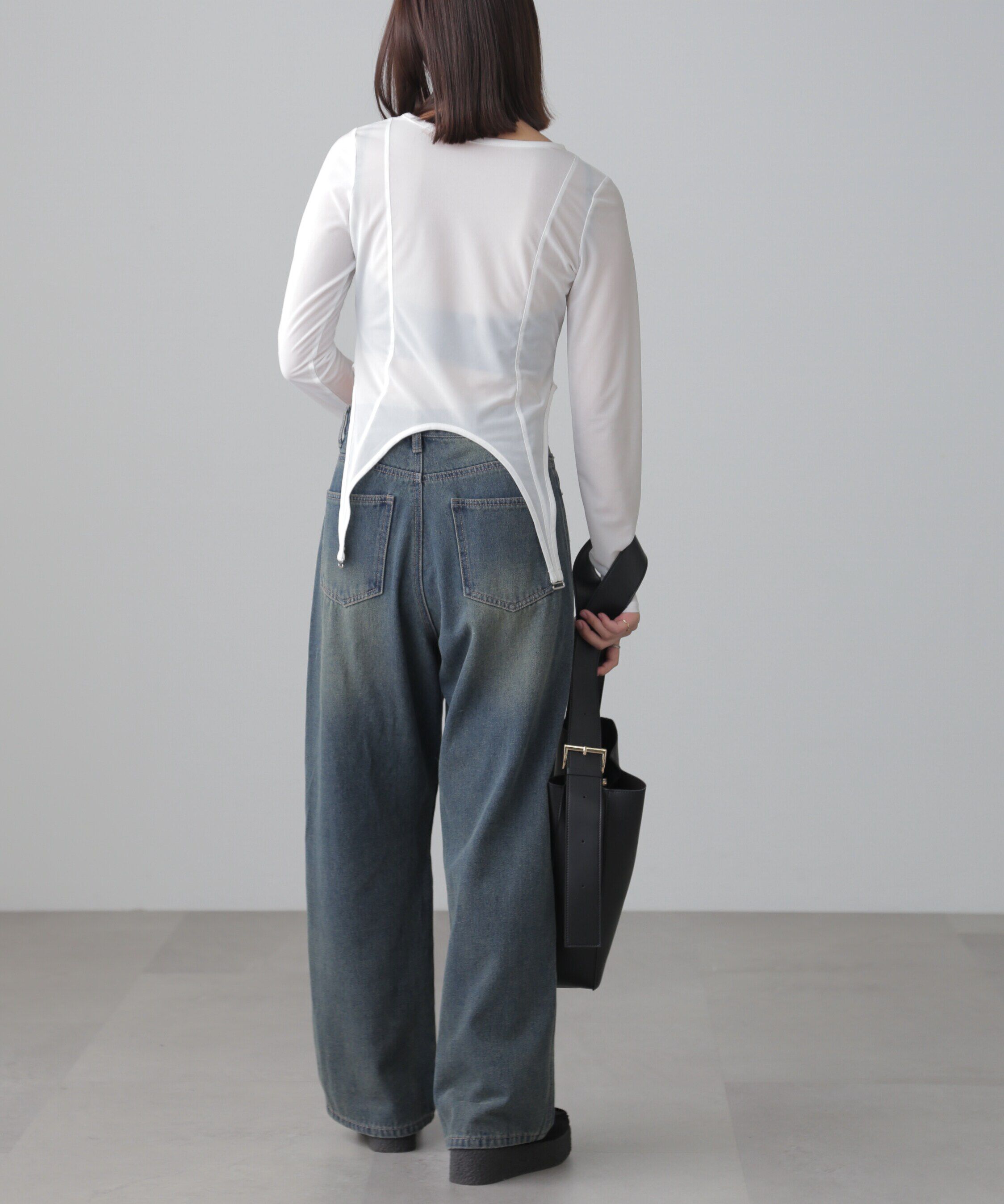  「［FB限定］シアーガーターカットソー」|Tシャツ・カットソー|