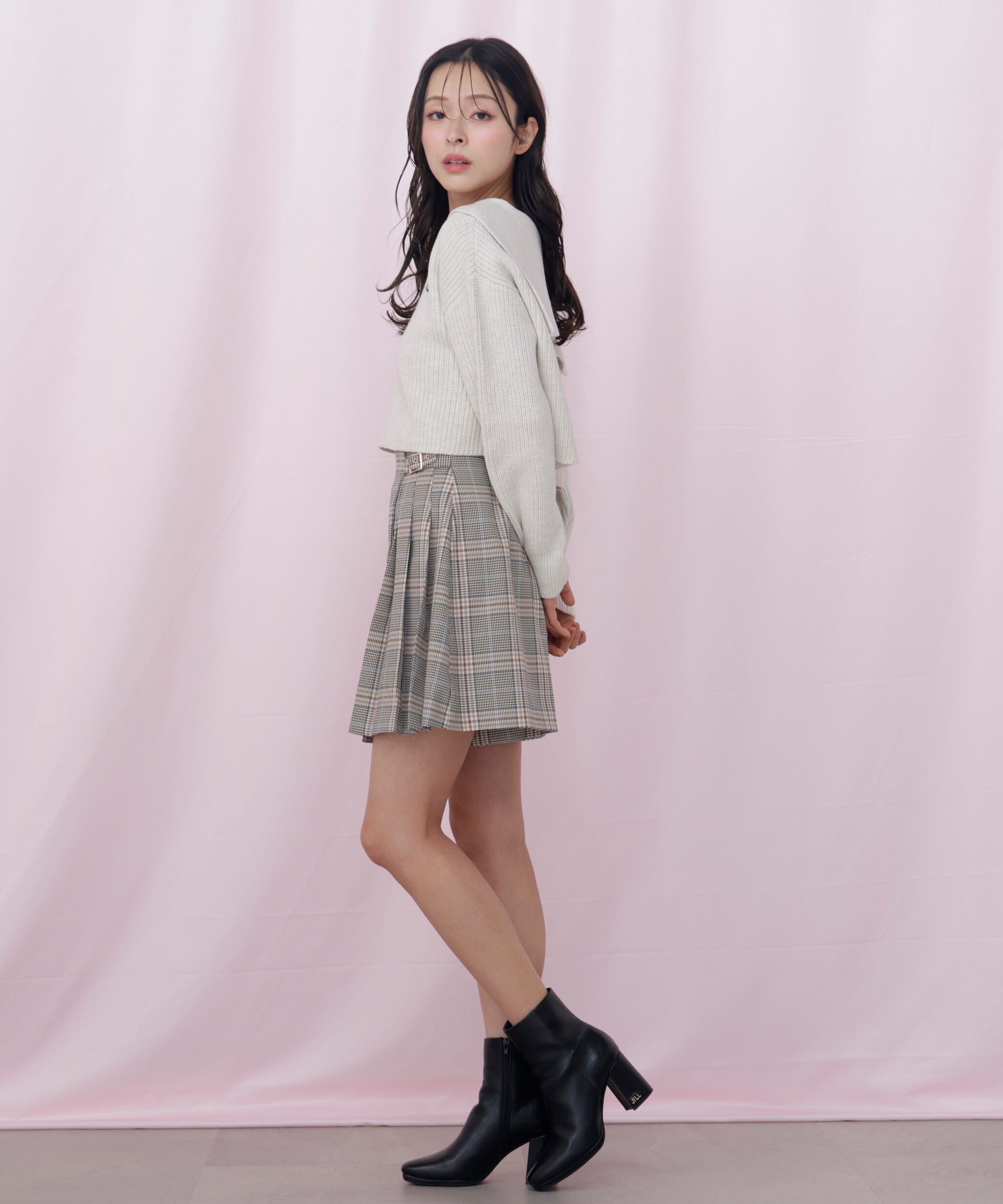  「ビッグカラー畔ニット」|ニット・セーター|