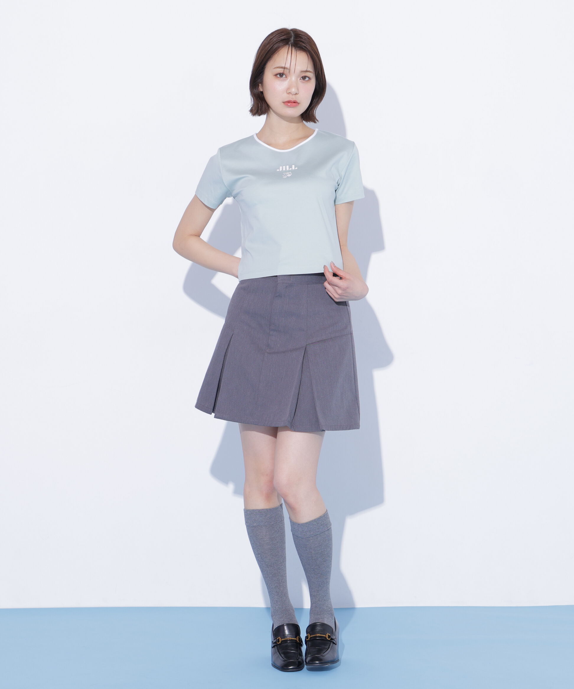  「「Dickies &times; JILL by JILL STUART」別注タックミニスカート」|スカート|グレー