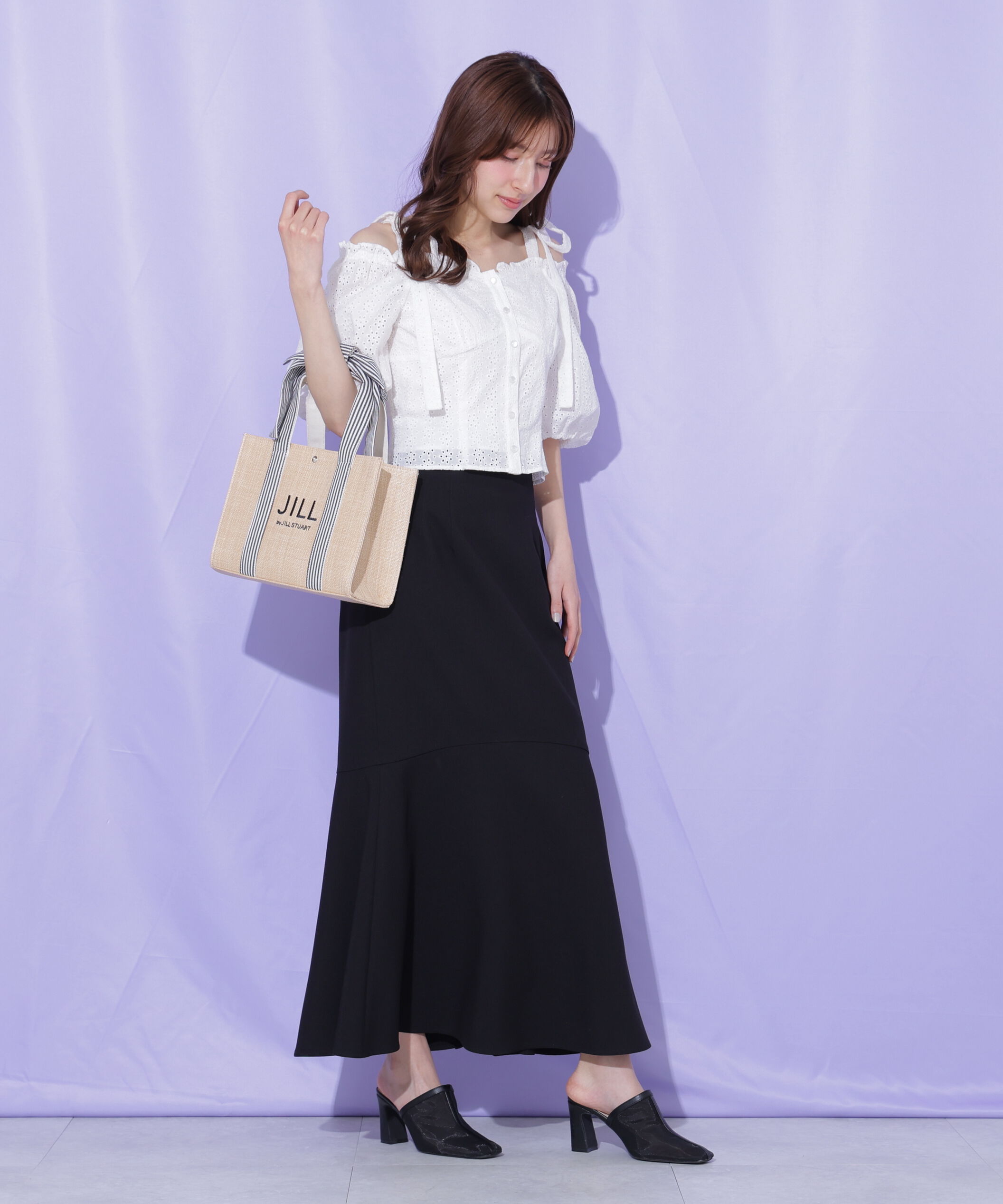  「バックレースダウンマーメイドスカート」|スカート|