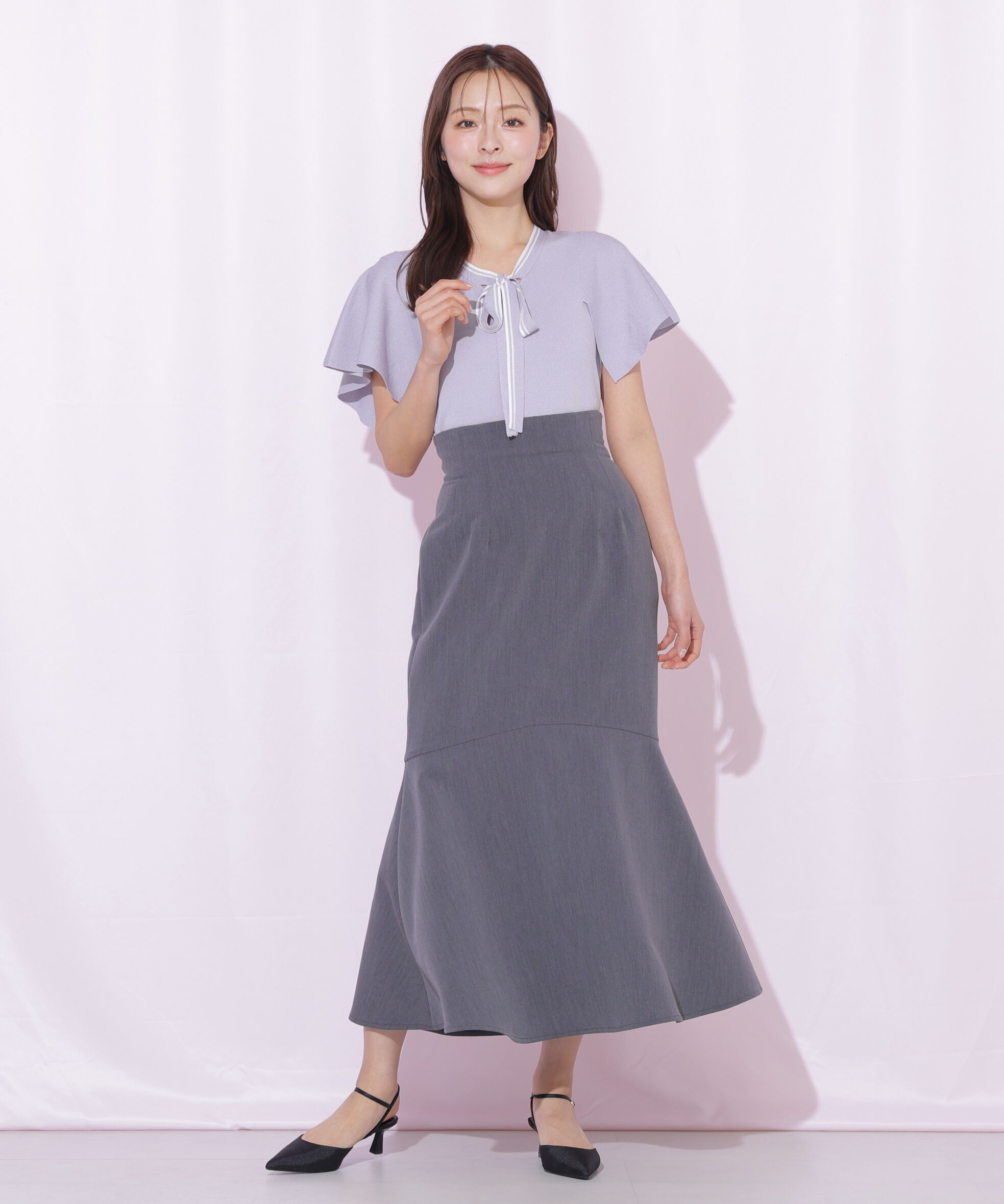  「バックレースダウンマーメイドスカート」|スカート|