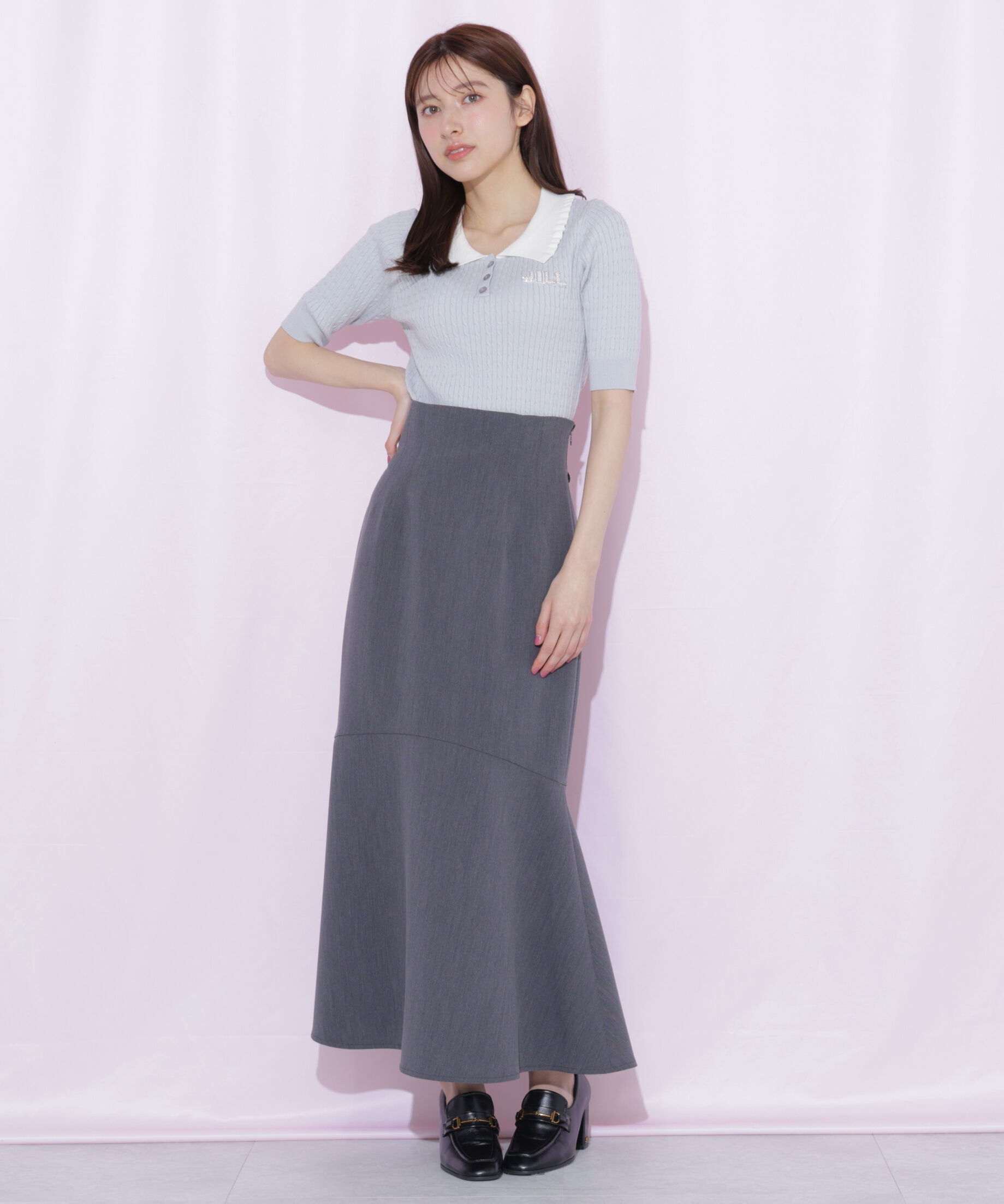  「バックレースダウンマーメイドスカート」|スカート|