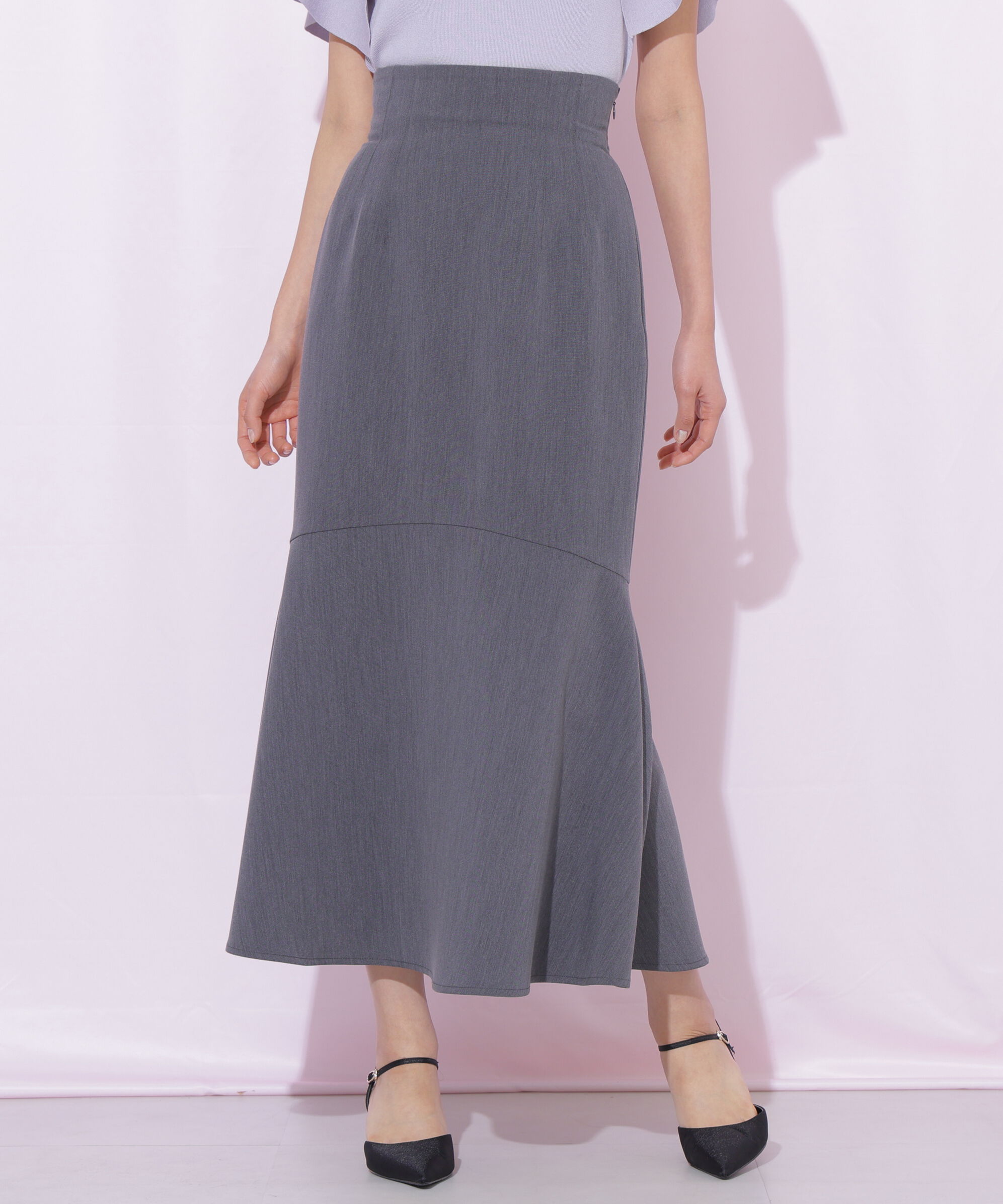  「バックレースダウンマーメイドスカート」|スカート|