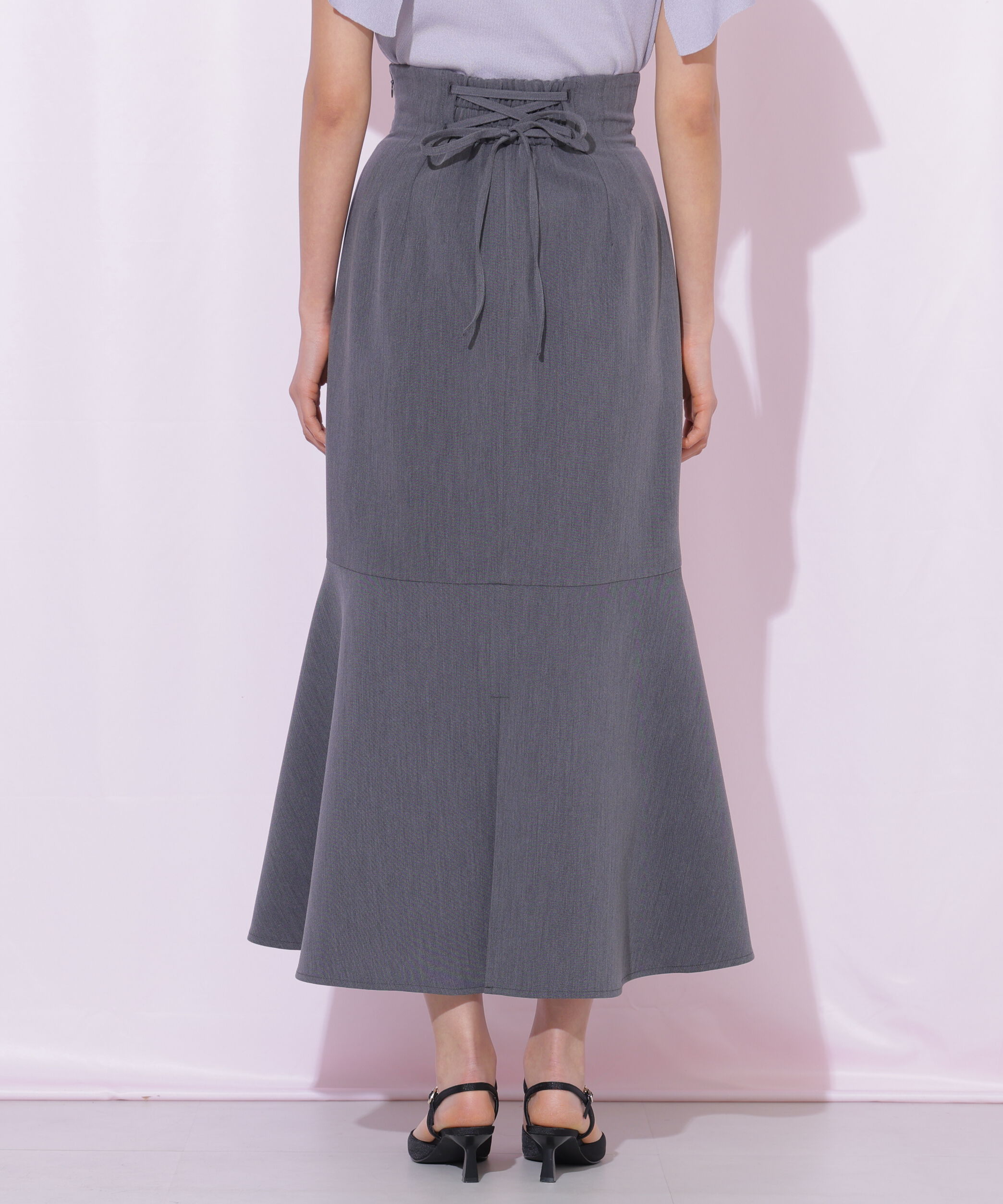  「バックレースダウンマーメイドスカート」|スカート|