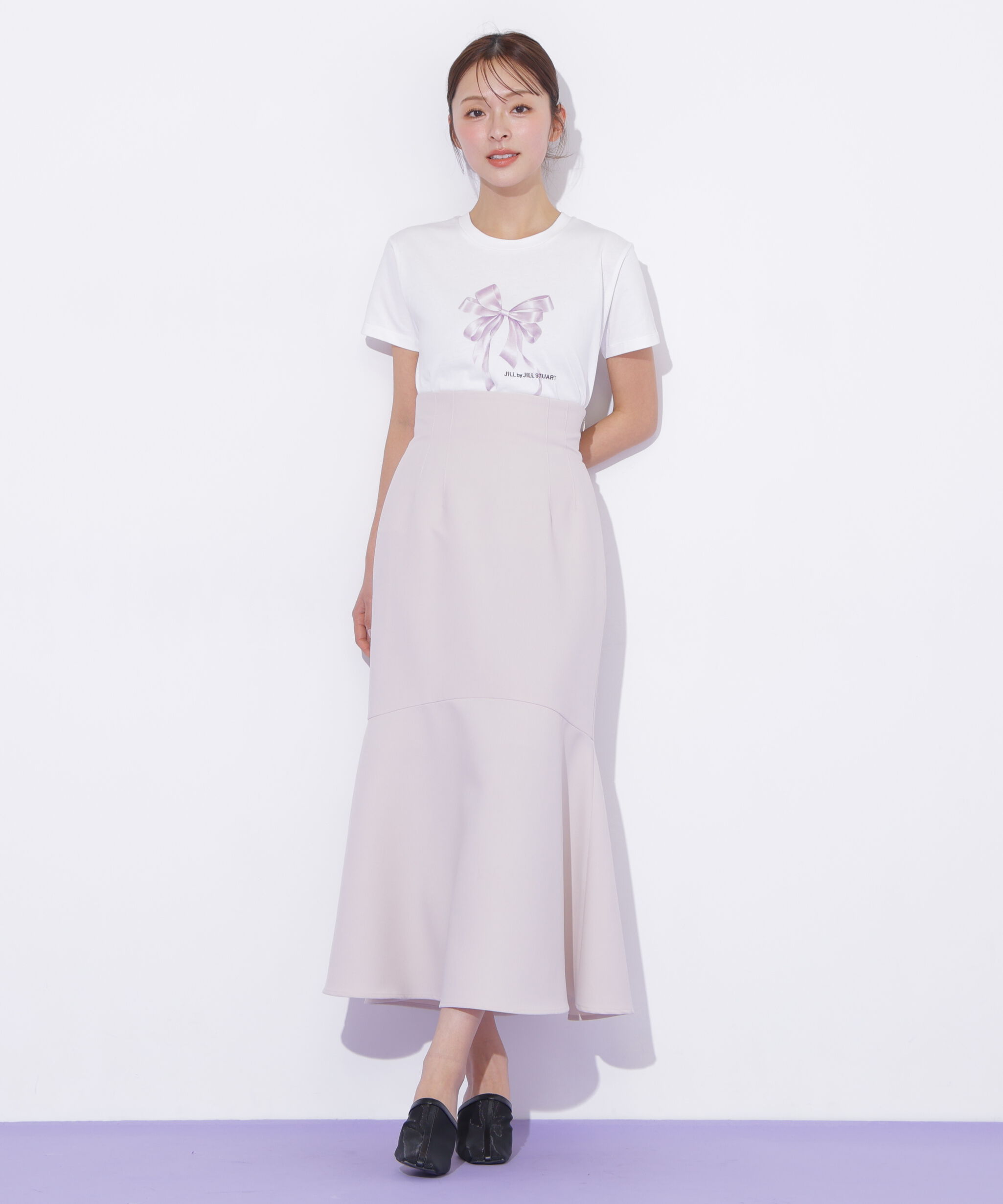  「バックレースダウンマーメイドスカート」|スカート|エクリュ