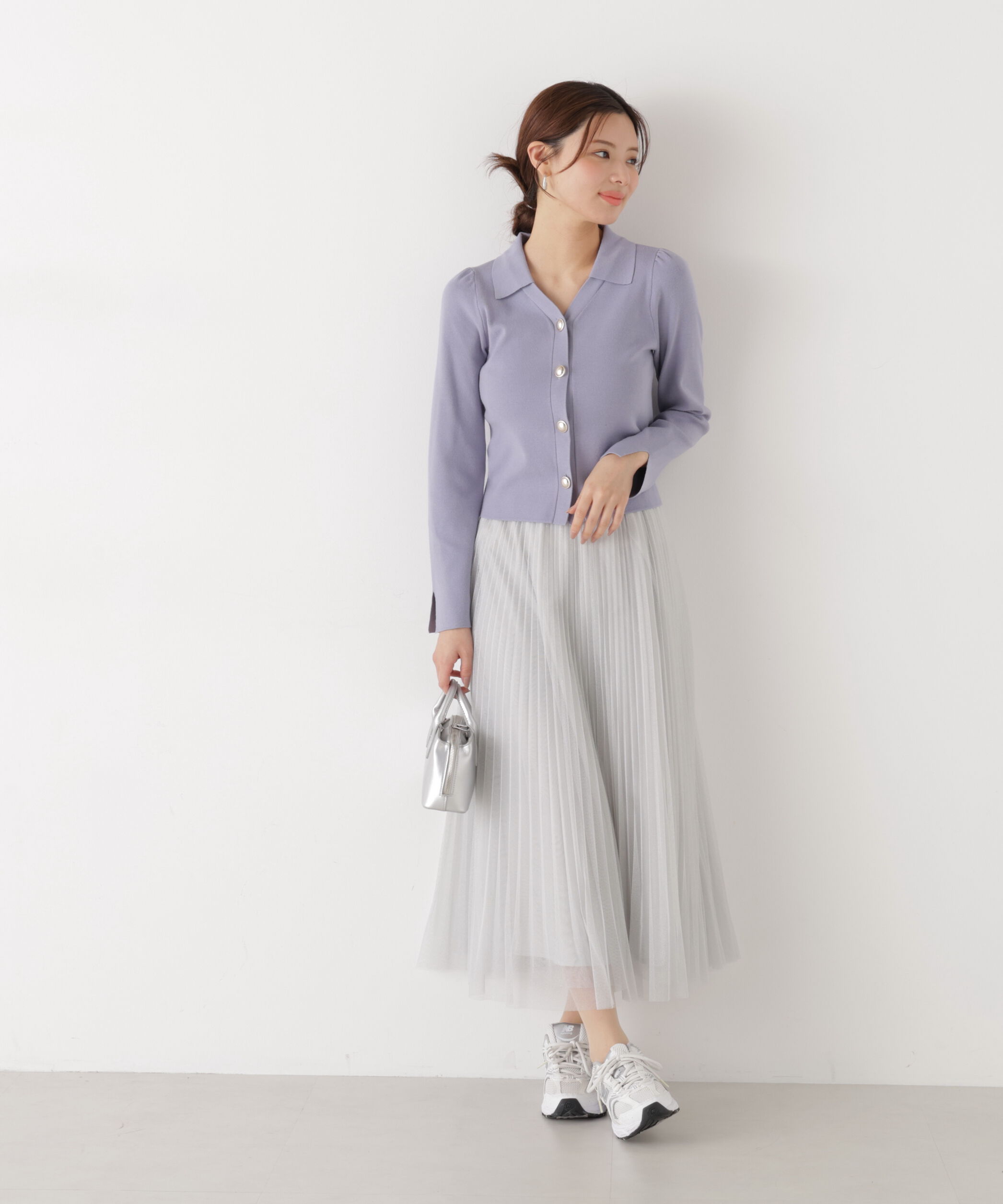 PROPORTION BODY DRESSING「《EDIT COLOGNE》ラメプリーツスカート26SS」|スカート|