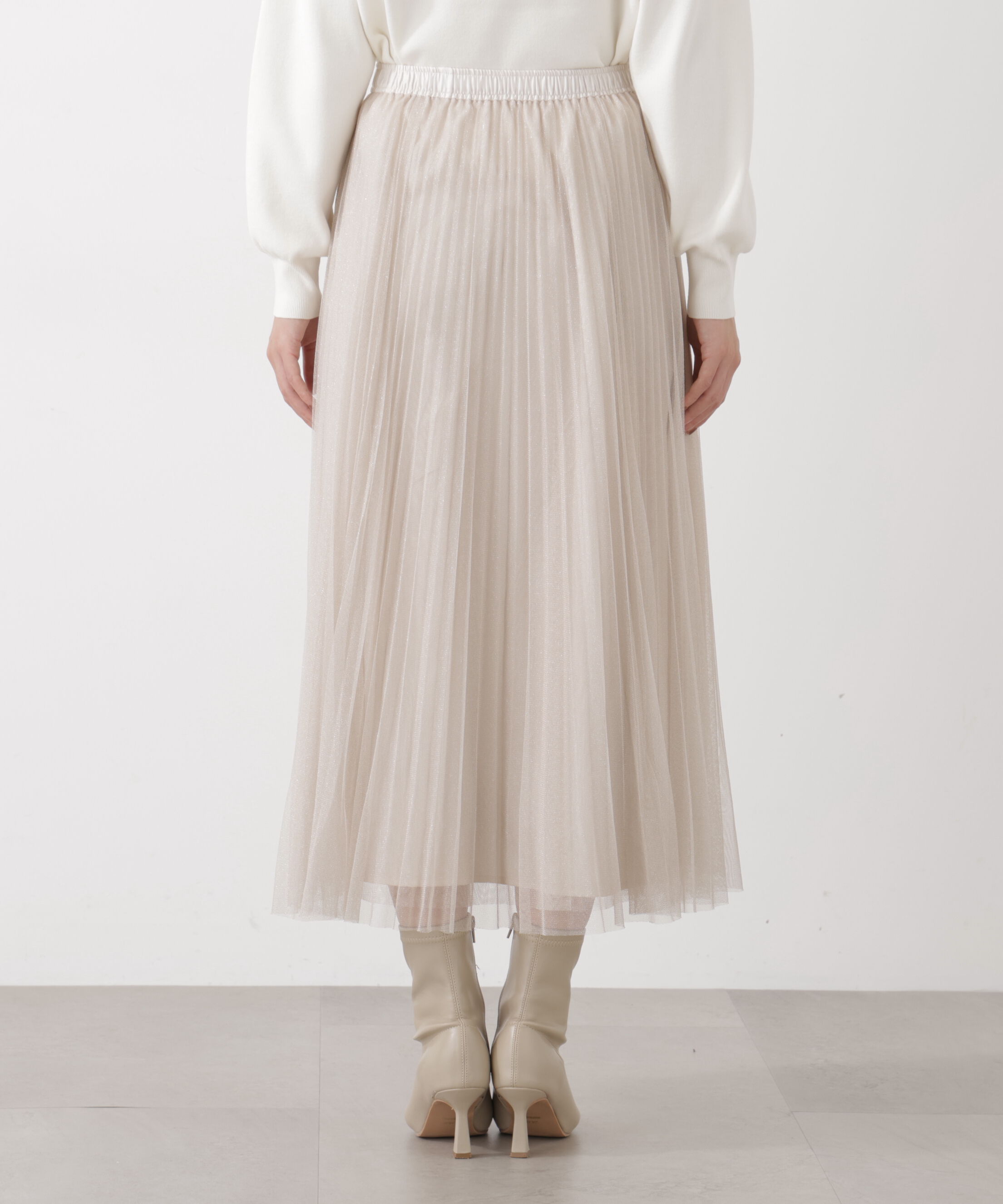 PROPORTION BODY DRESSING「《EDIT COLOGNE》ラメプリーツスカート26SS」|スカート|