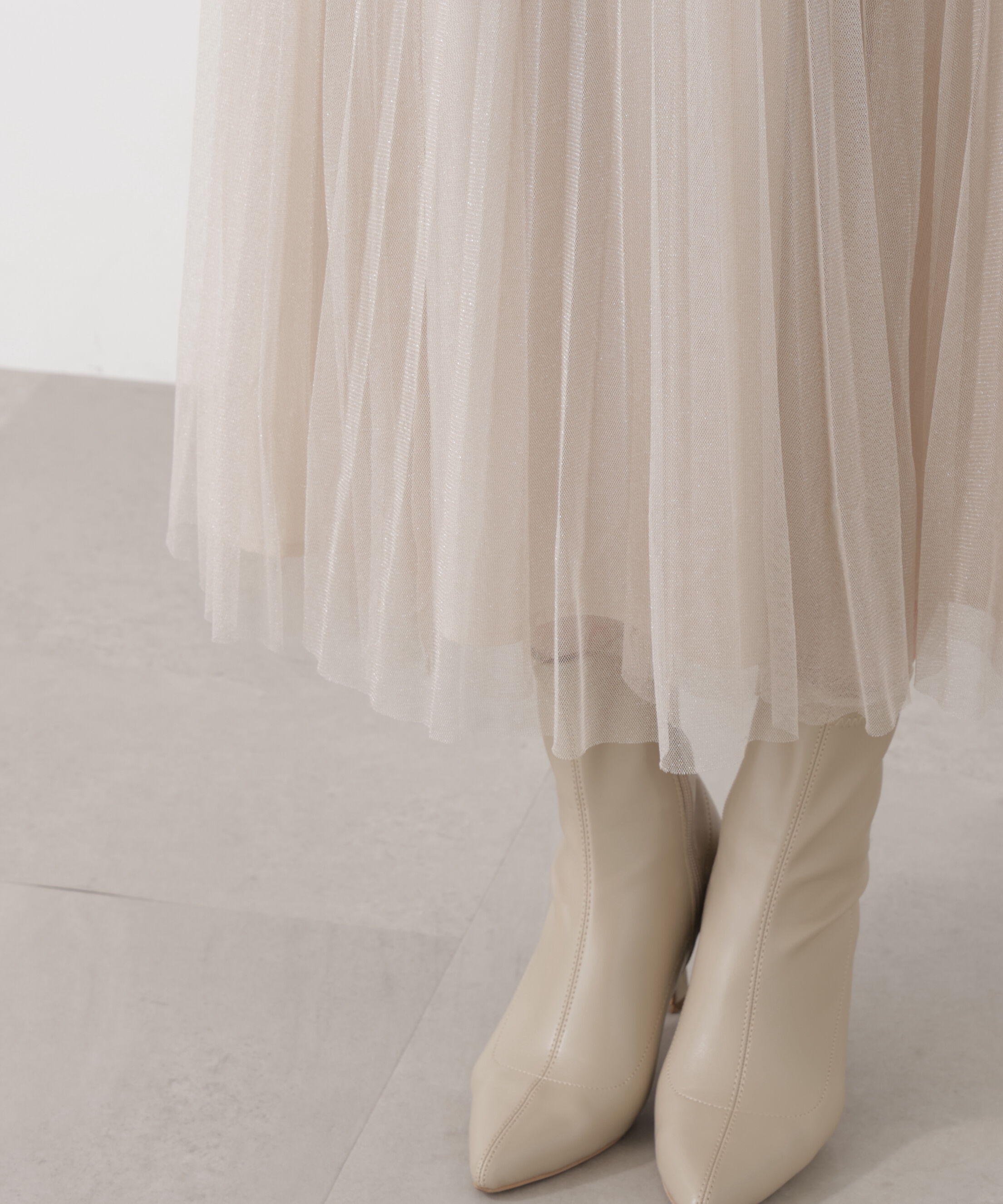 PROPORTION BODY DRESSING「《EDIT COLOGNE》ラメプリーツスカート26SS」|スカート|