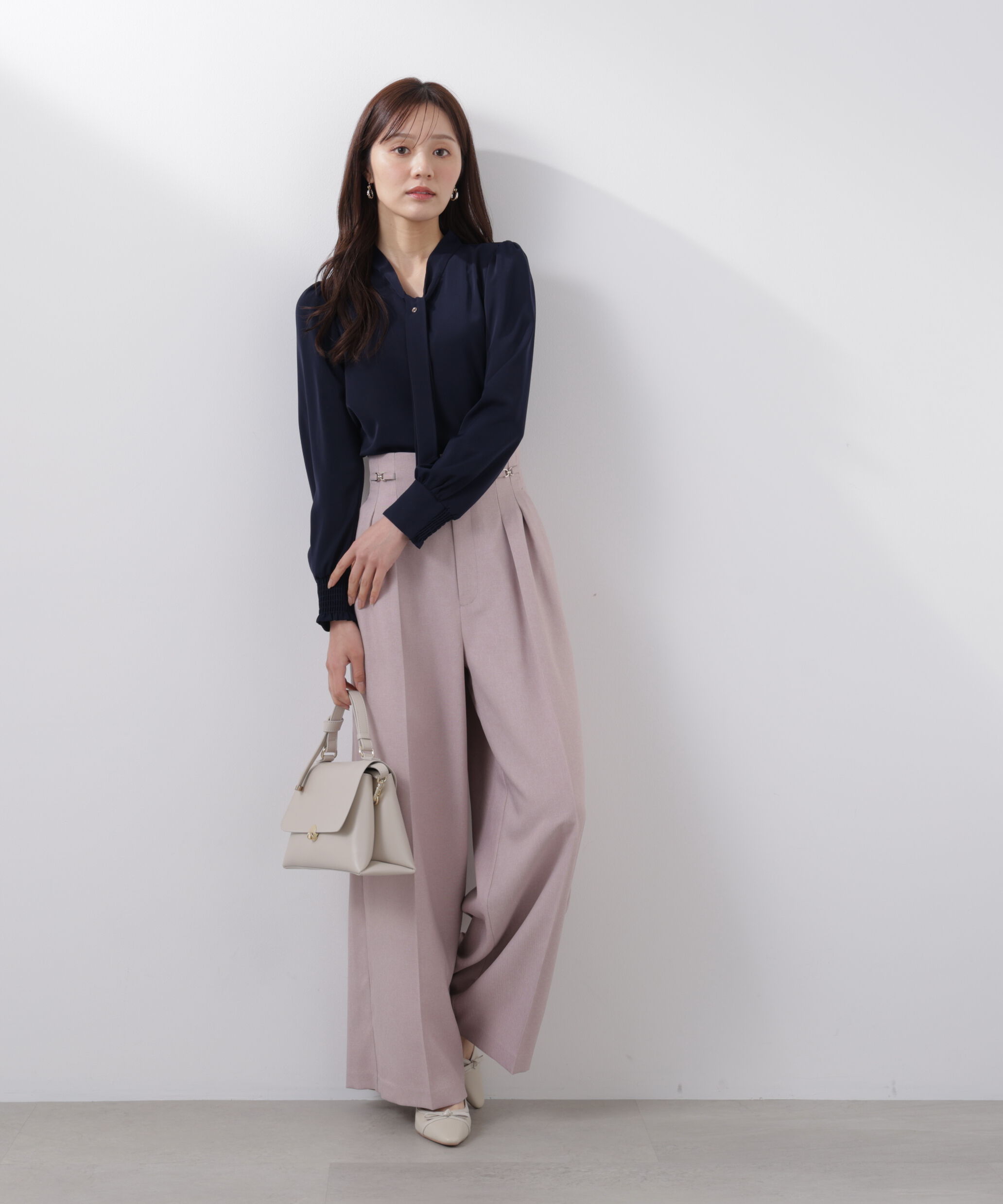 PROPORTION BODY DRESSING「キラ釦ボウタイブラウス　26SS」|シャツ・ブラウス|